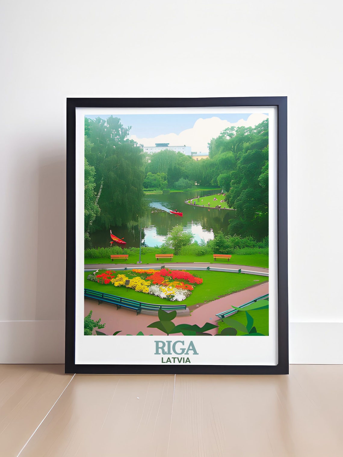 Riga Wall Art Bastejkalna Park Decor Riga Artwork For Every Occasion Bastejkalna Park Poster And Personalized Gift Ideas - Image 4