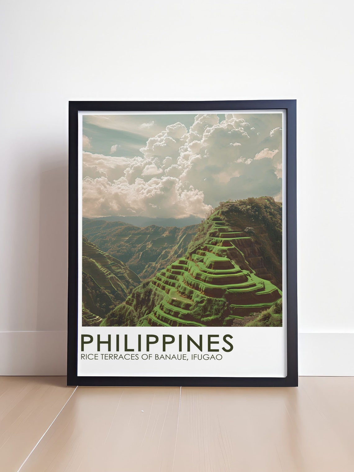Banaue Ifugao Rice Terraces Lush Green Mountains Philippines Poster - Image 4