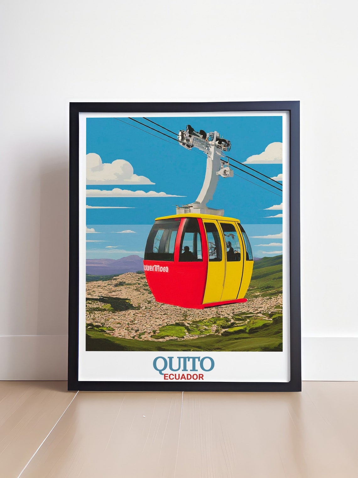Quito Travel Print Telefriqo Travel Poster And Art Prints Telefriqo Quito Travel Posters Telefriqo Travel Posters - Image 4