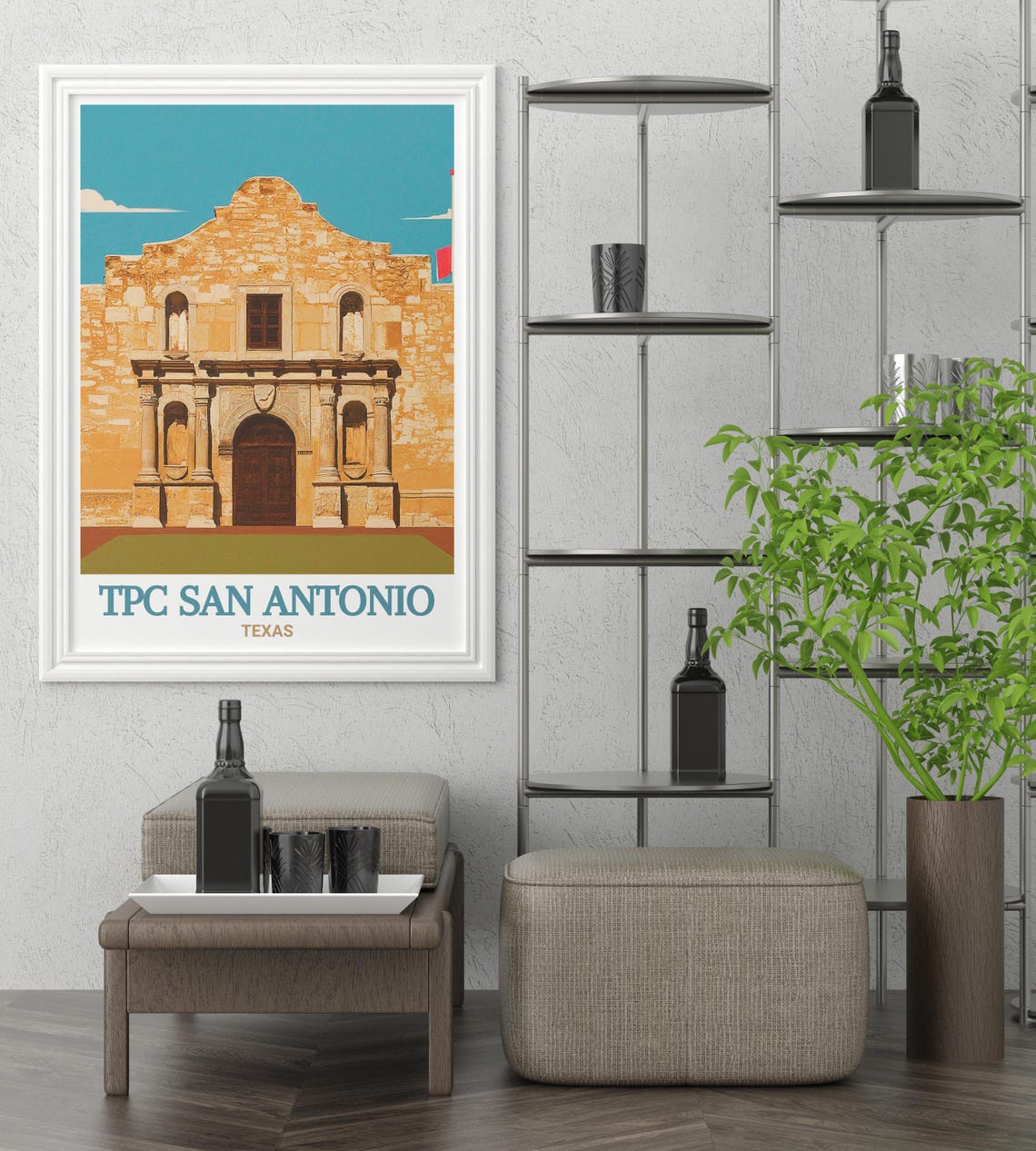 The Alamo San Antonio Texas Historic Mission Facade Art Poster - Image 3