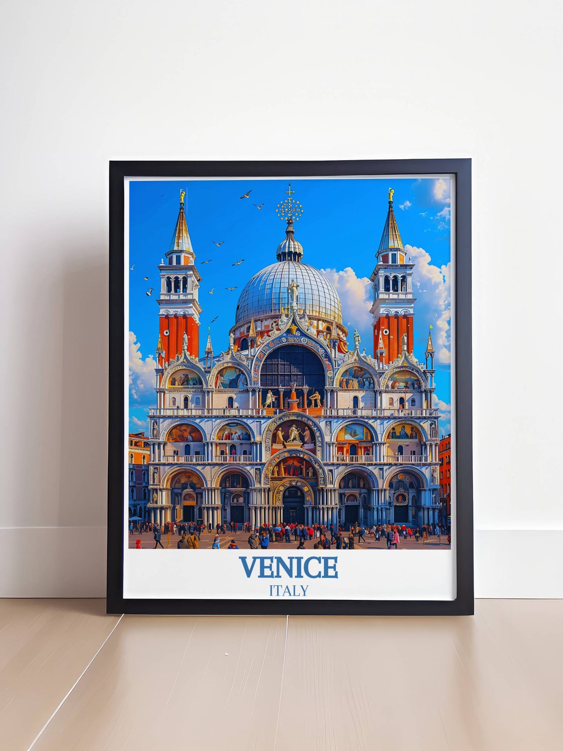Venice Italy St Marks Basilica Grand Canal Scenic Travel Poster - Image 4