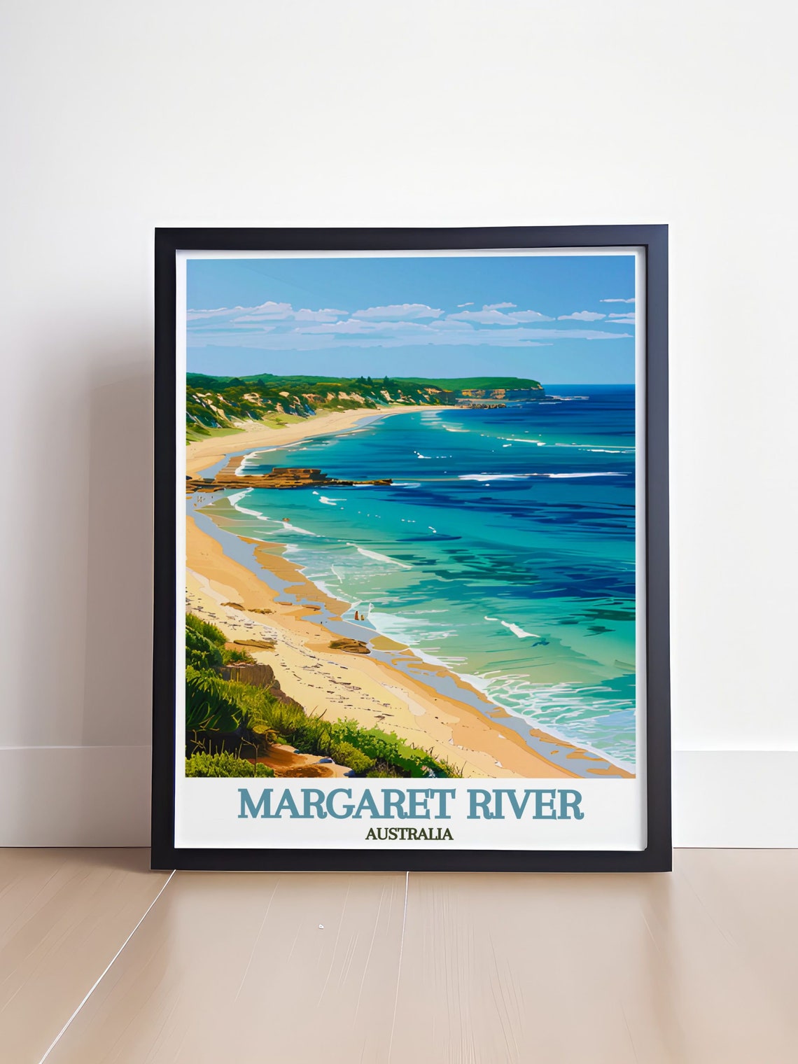 Margaret River Prevelly Beach Cliffs Western Australia Poster - Image 4