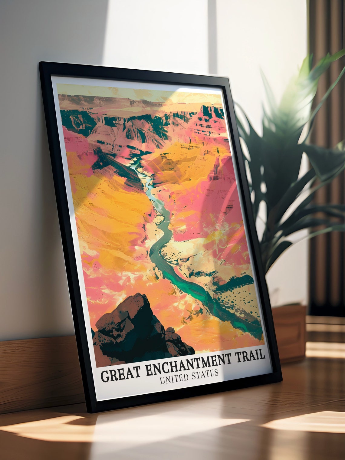 Great Enchantment Trail Grand Canyon River Gorge Colors Poster - Image 3