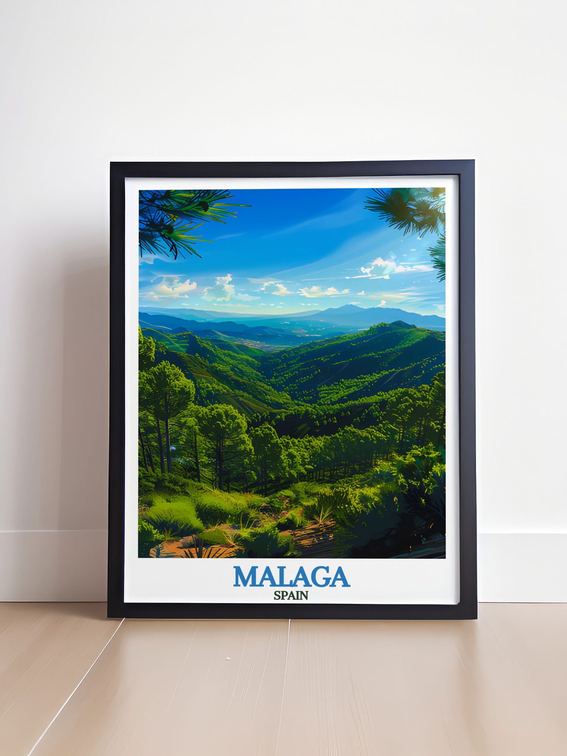 Malaga Montes Natural Park Pine Forests Mountain Vista Spain Poster - Image 4