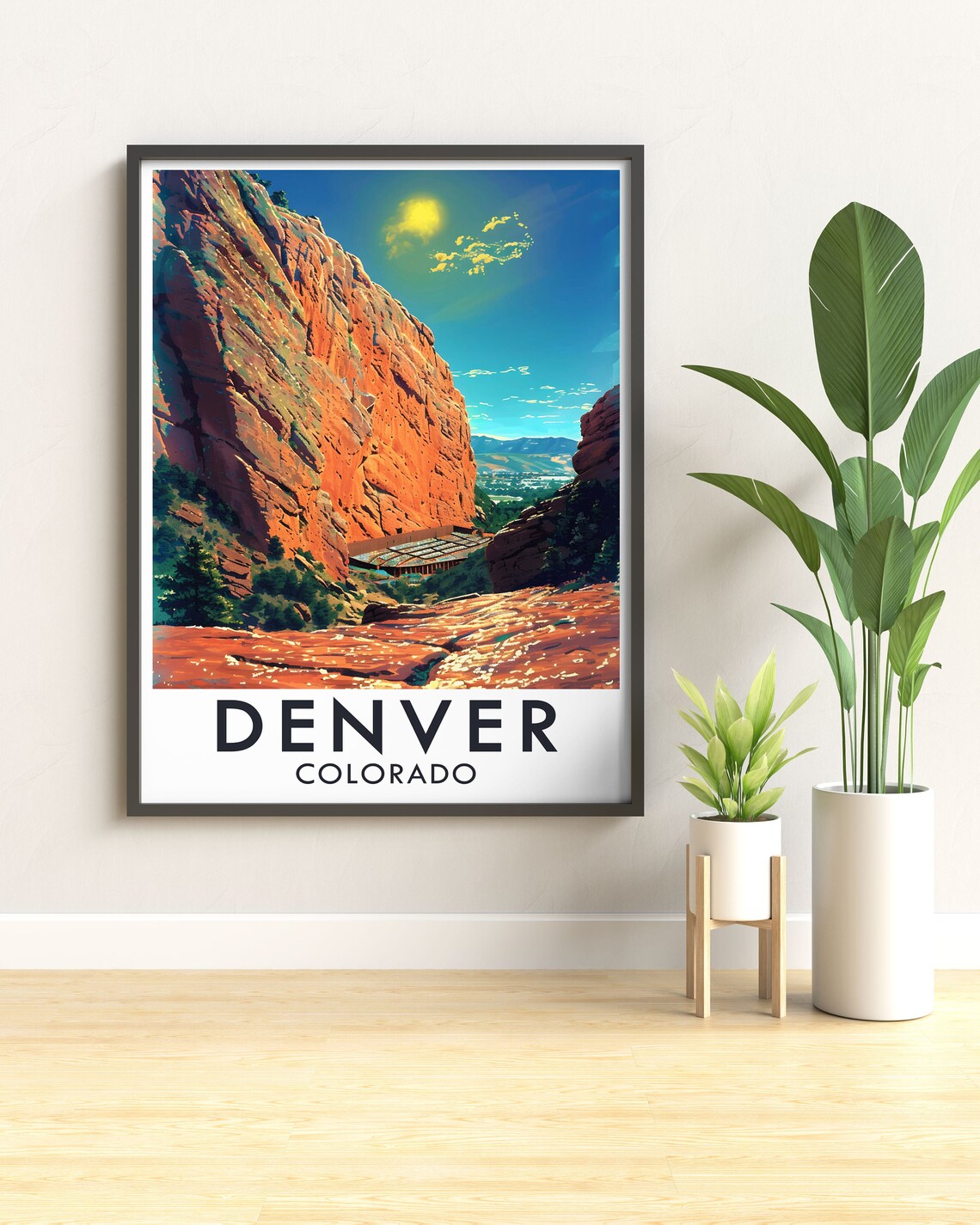 Red Rocks Amphitheatre Vintage Travel Poster - Image 2
