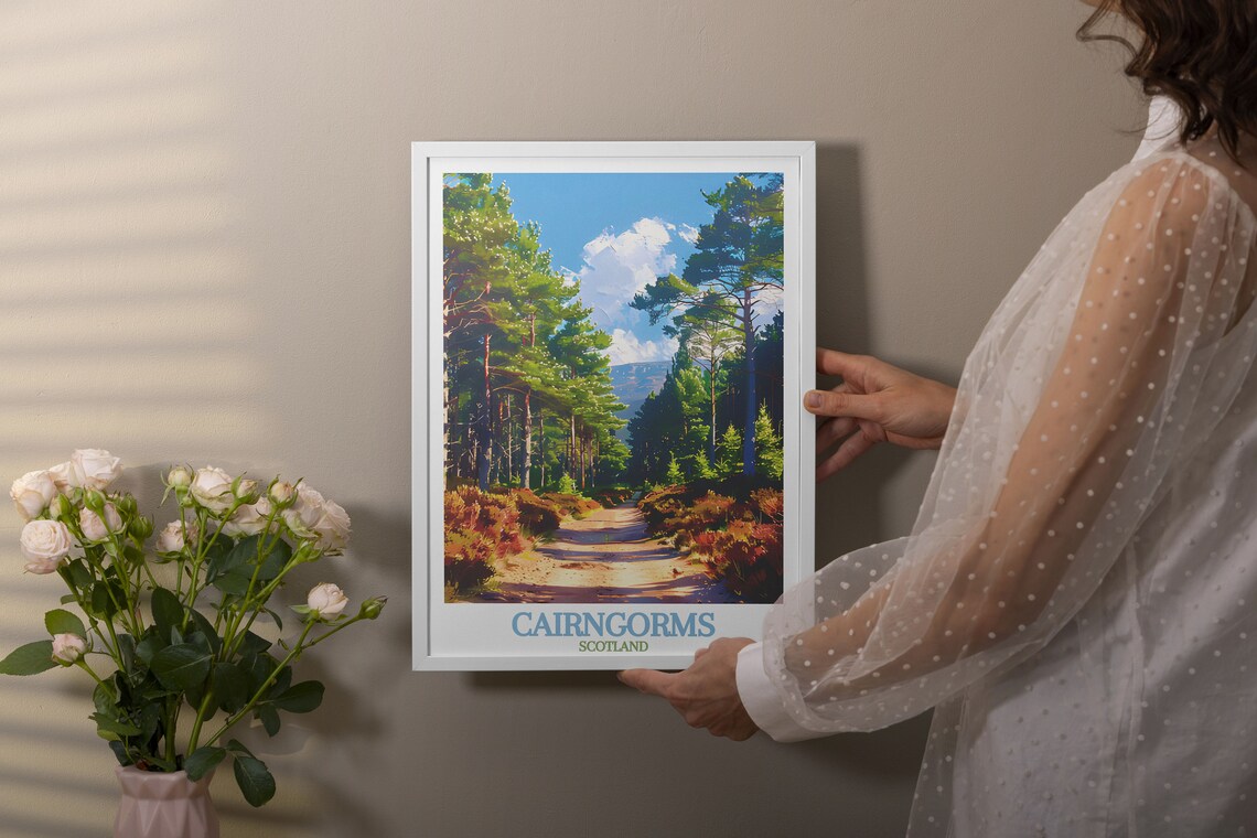 Cairngorms Rothiemurchus Forest Travel Poster - Image 2