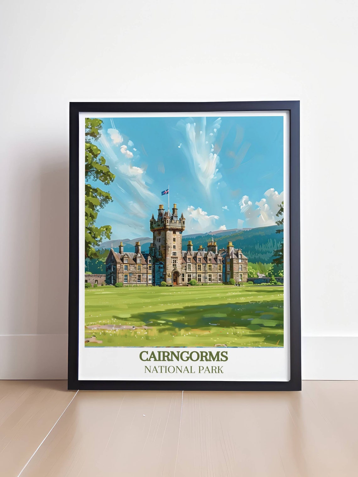 Cairngorms National Park Scotland Castle Estate Grounds View Poster - Image 4