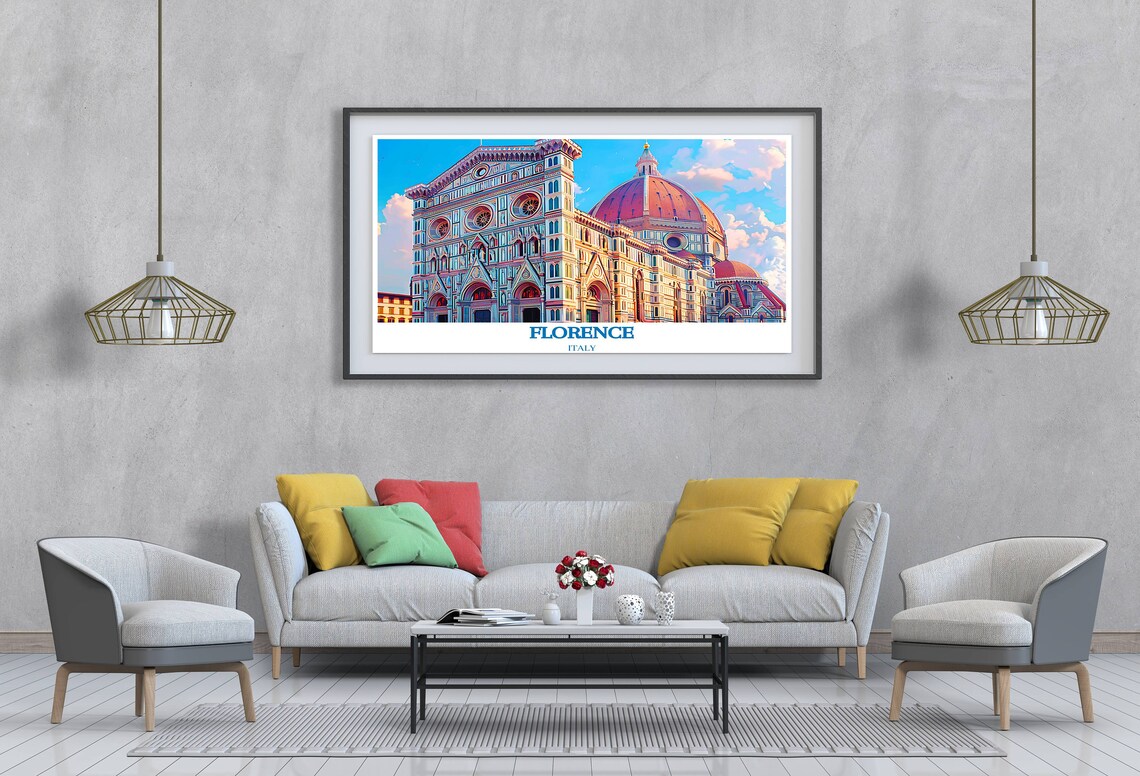 Florence Duomo Cathedral Close Up Brunelleschi Dome Italy Poster - Image 2