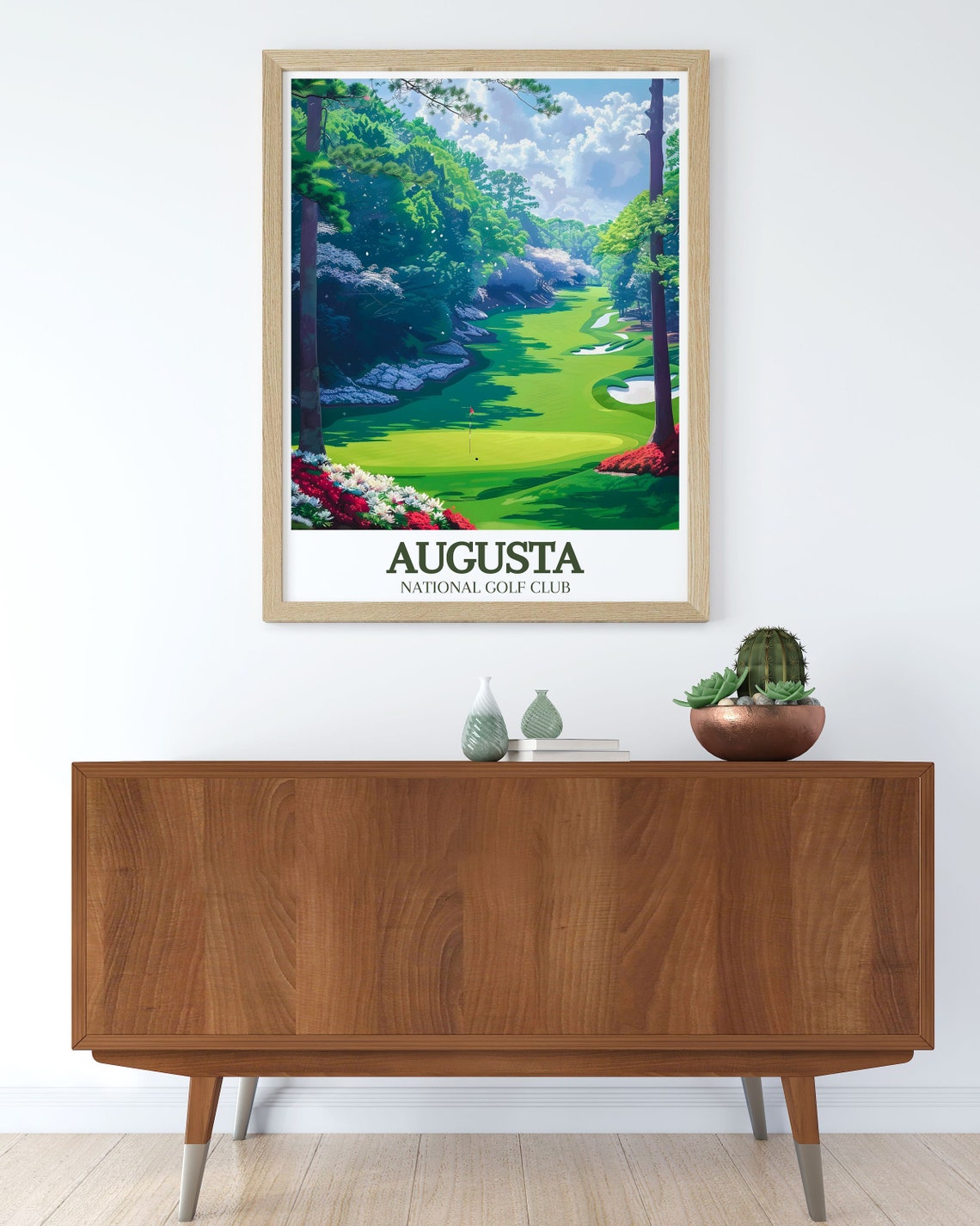 Masters Augusta National Green Azalea Garden Fairway Georgia Poster - Image 3