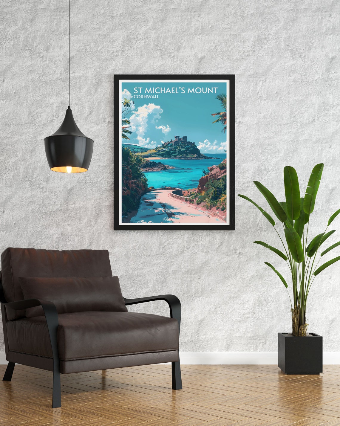St Michael's Mount Cornwall Castle Tidal Island Coast Poster - Image 2