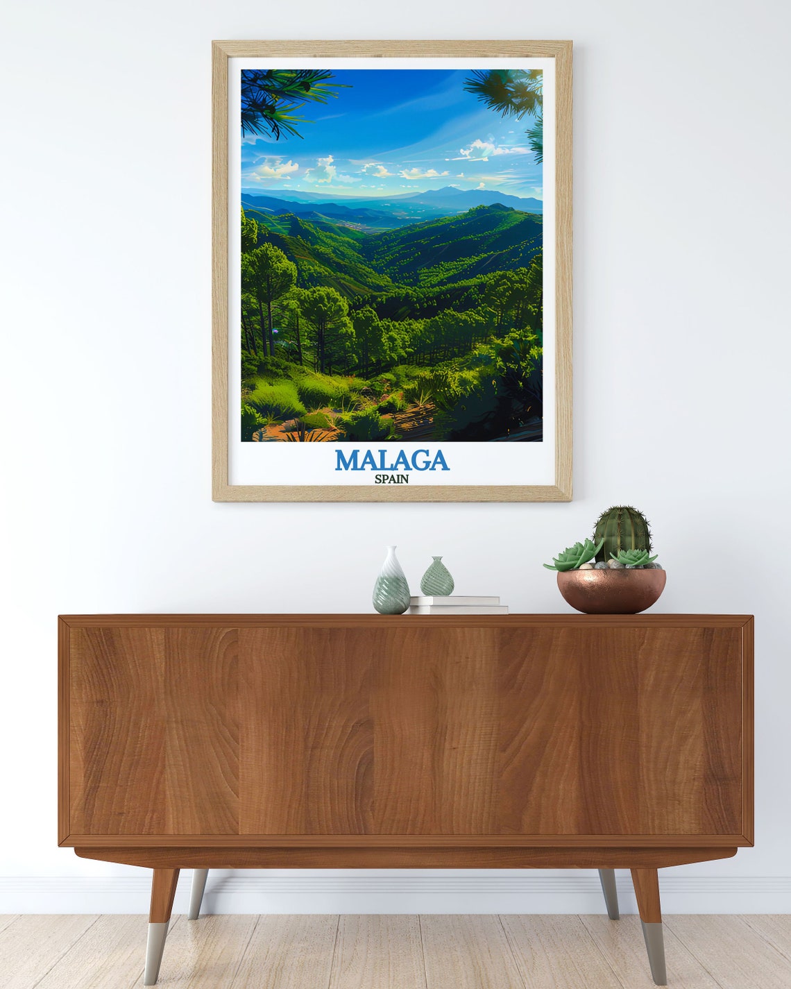 Malaga Montes Natural Park Pine Forests Mountain Vista Spain Poster - Image 2
