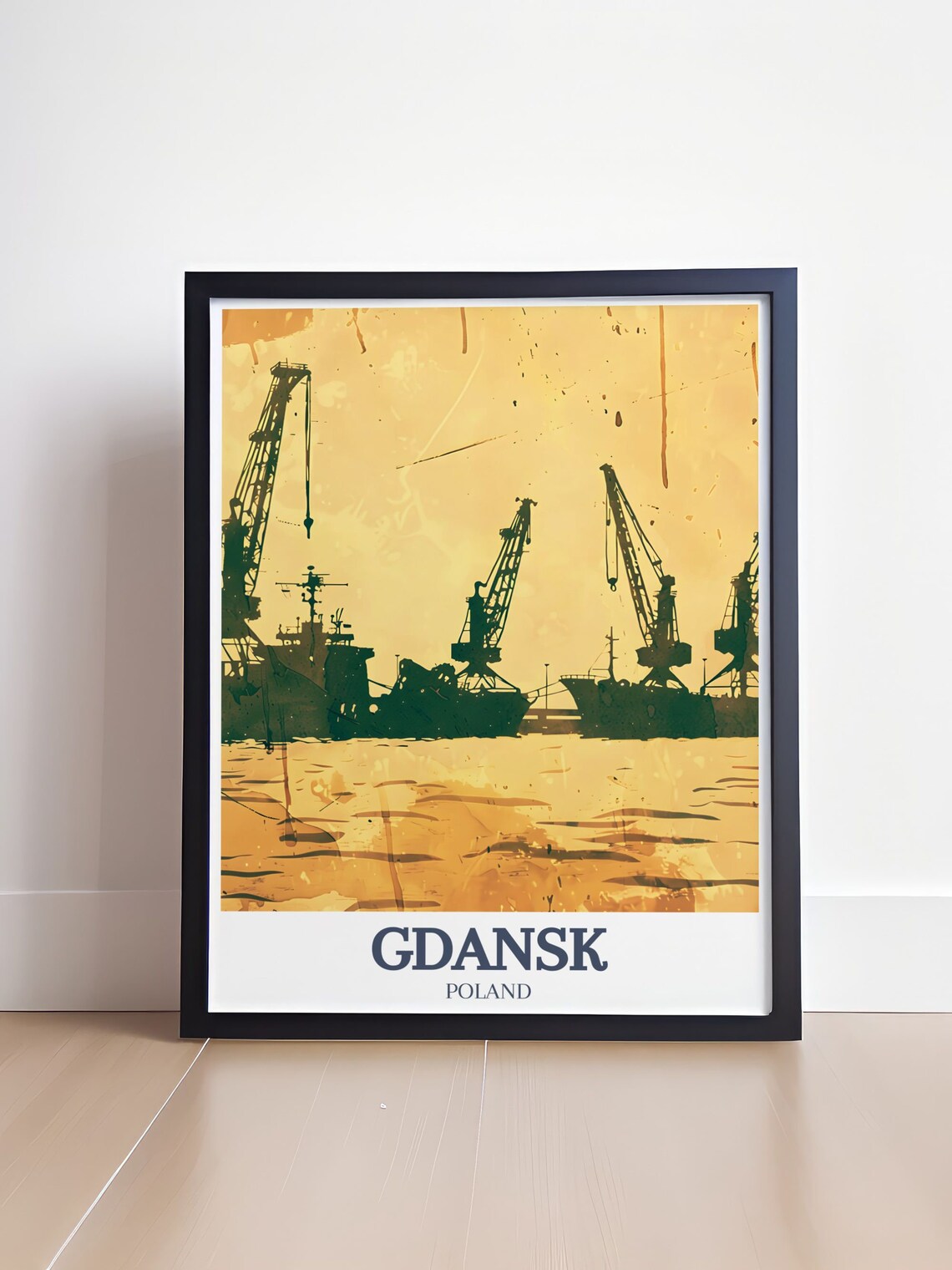 Gdask Travel Poster, Solidarity Square and Shipyard - Image 4