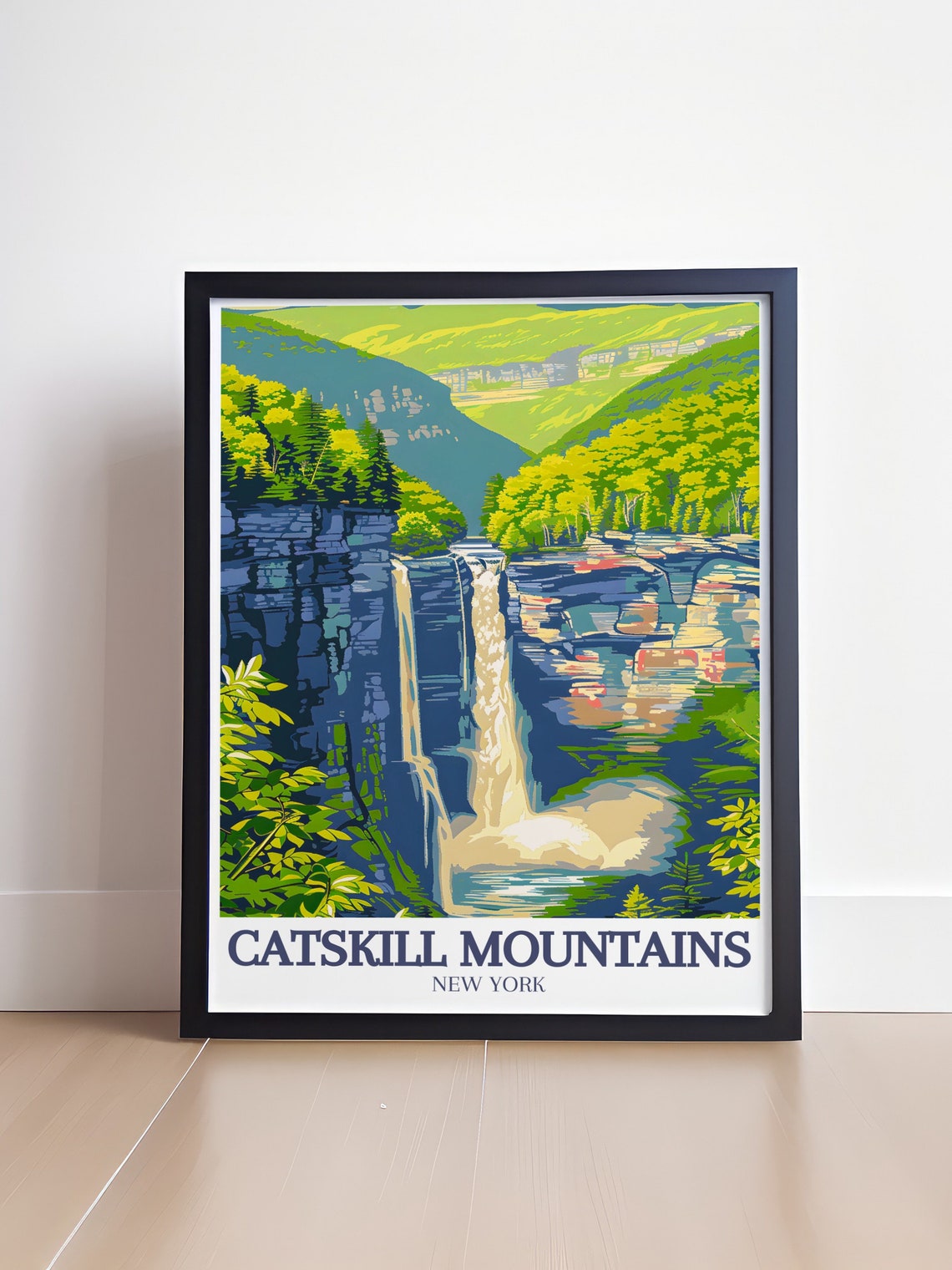 Kaaterskill Falls Catskill Mountains New York Gorge Travel Poster - Image 4