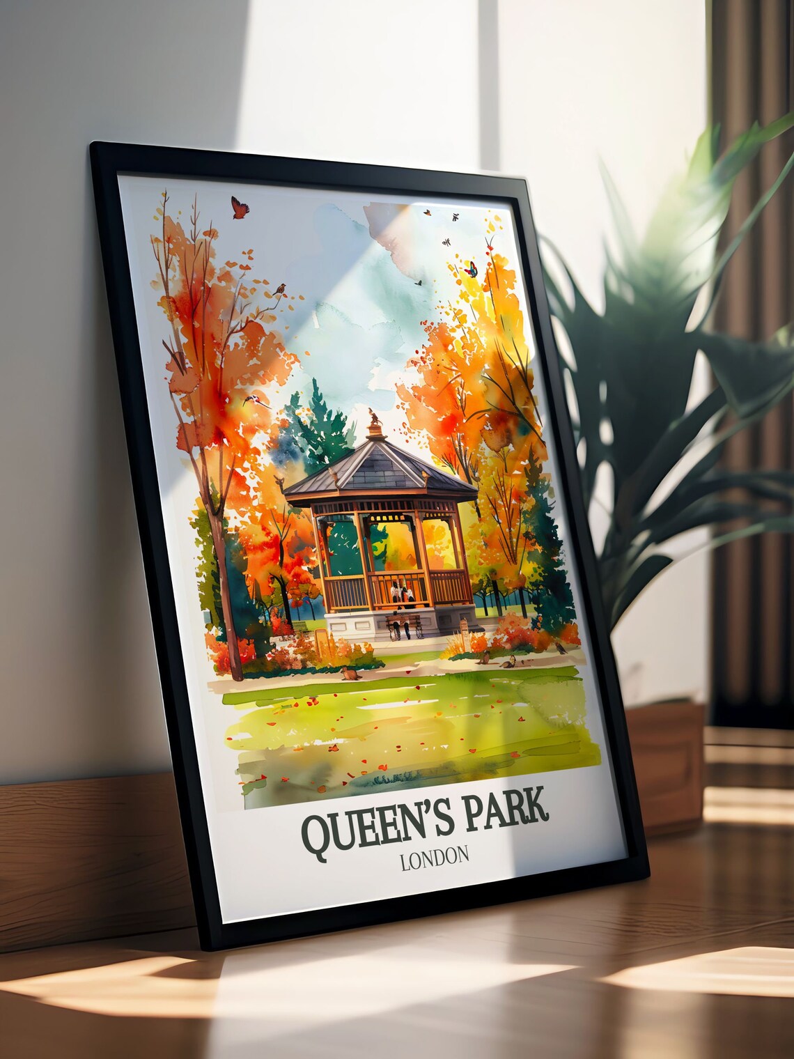 Queens Park Bandstand Travel Poster, Queens Park - Image 3