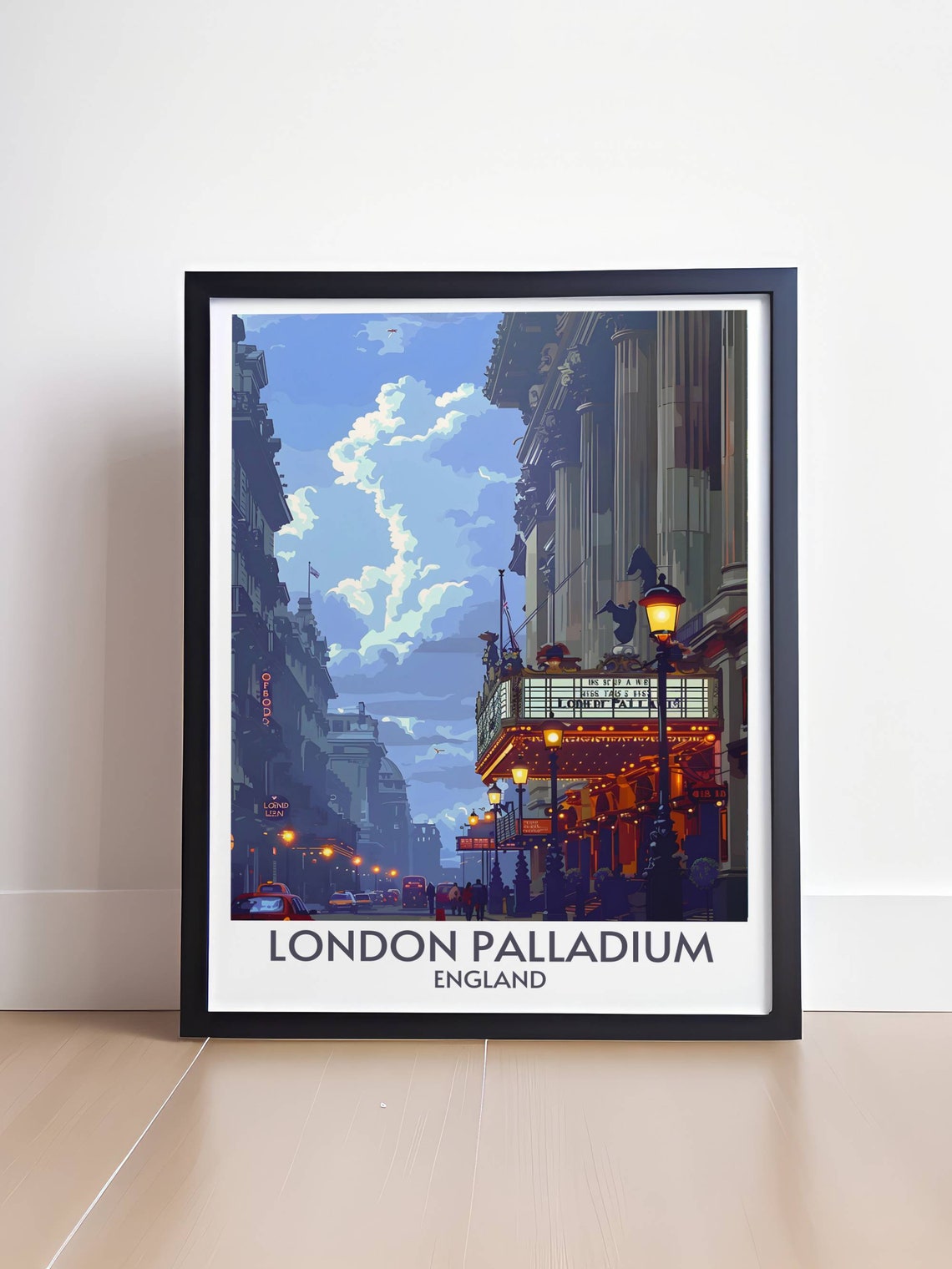 London Palladium Theatre Marquee Art Deco Soho Evening Poster - Image 4