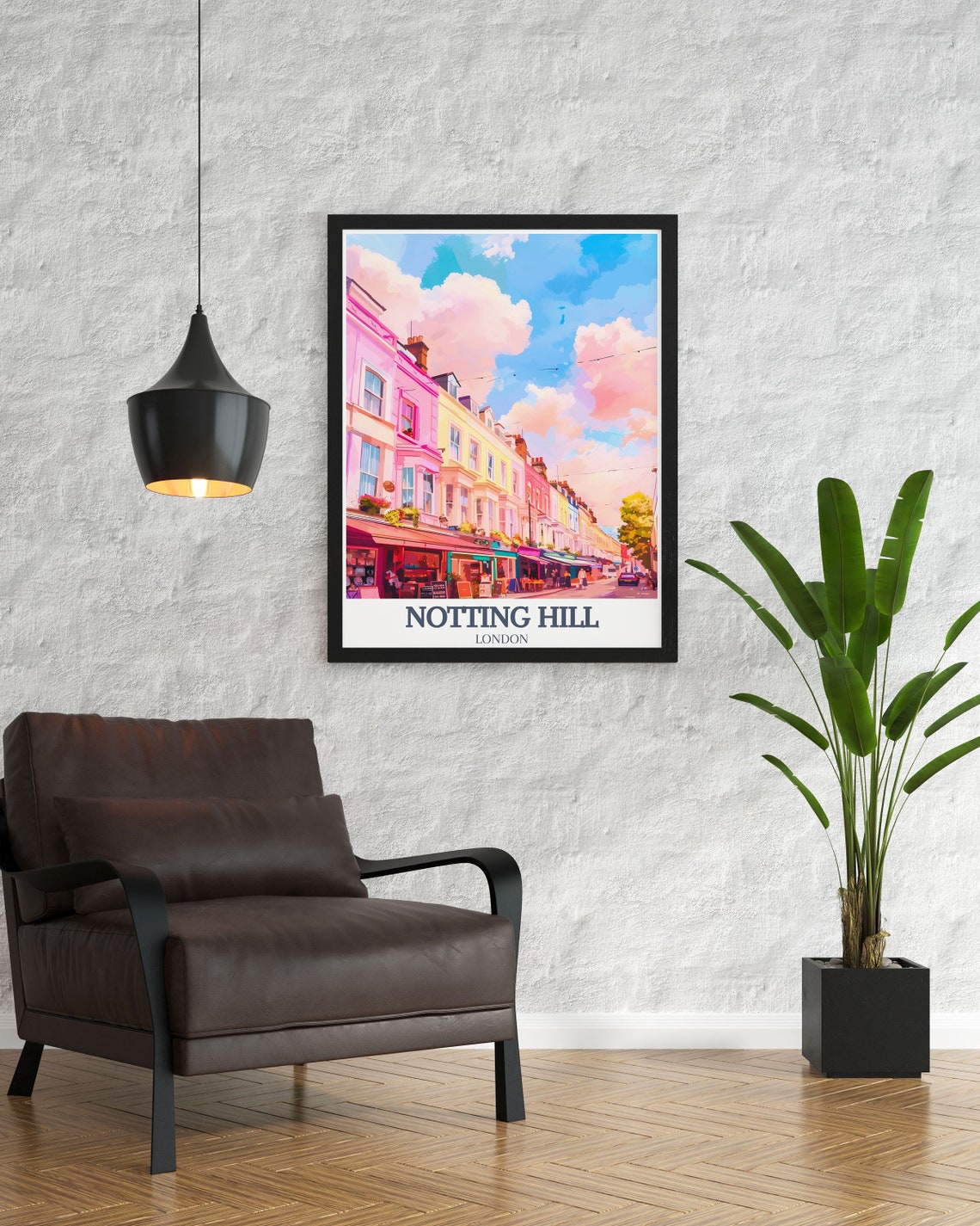 Notting Hill Posters Portobello Road Market Decor Art Prints Of Portobello Road Market Notting Hill Art Portobello Road Market - Image 2