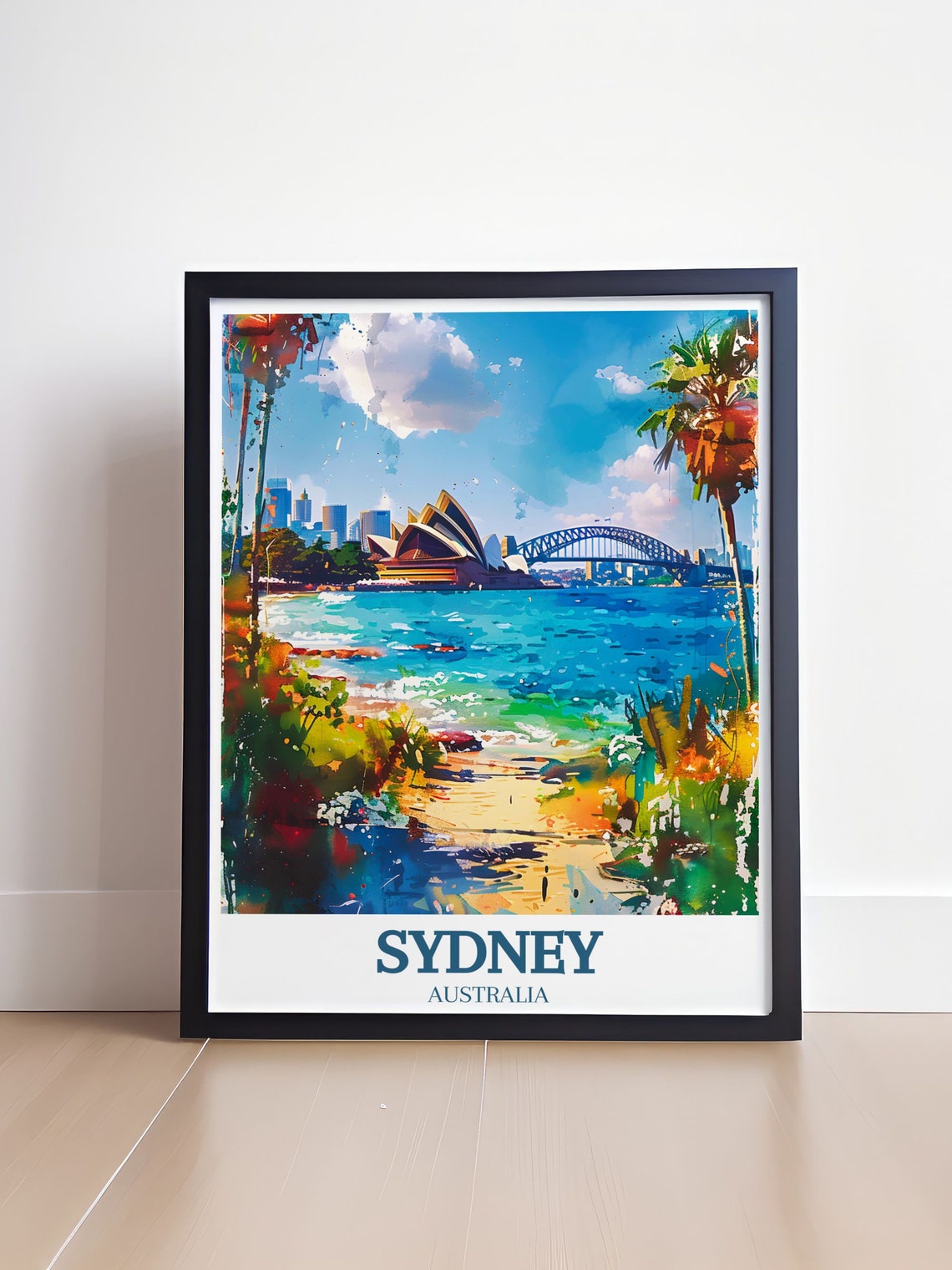 Sydney Australia Palm Cove Opera House Skyline Travel Poster - Image 4