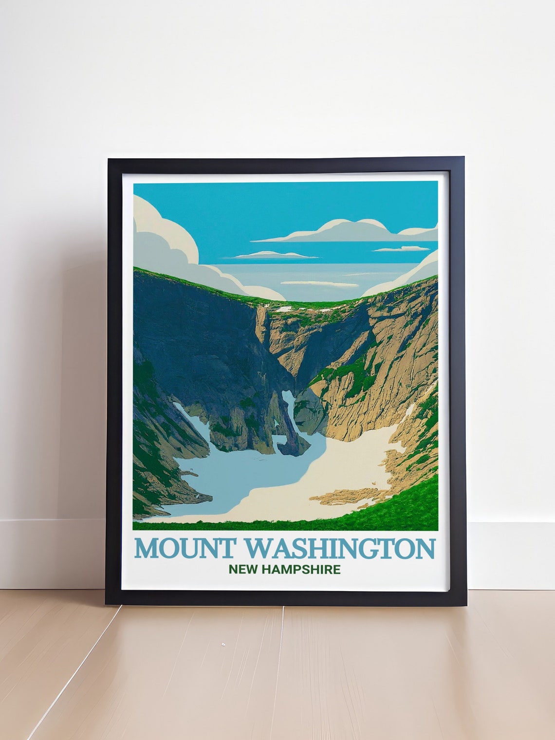 Tuckerman Ravine Mount Washington New Hampshire Travel Poster - Image 4