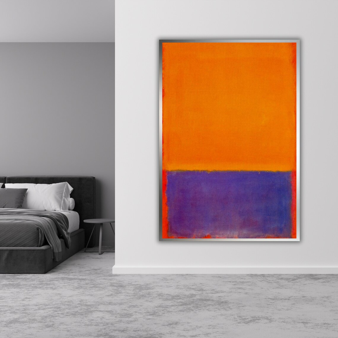Orange Purple Mark Rothko Print Framed Art Ready To Hang Modern Abstract Wall Decor - Image 3