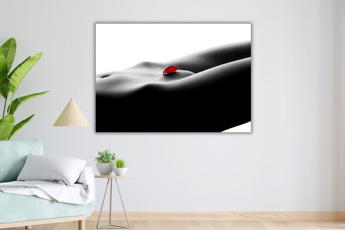 Nude Bodyscape Art Print Ready To Hang Framed Wall Art Sensual Home Decor