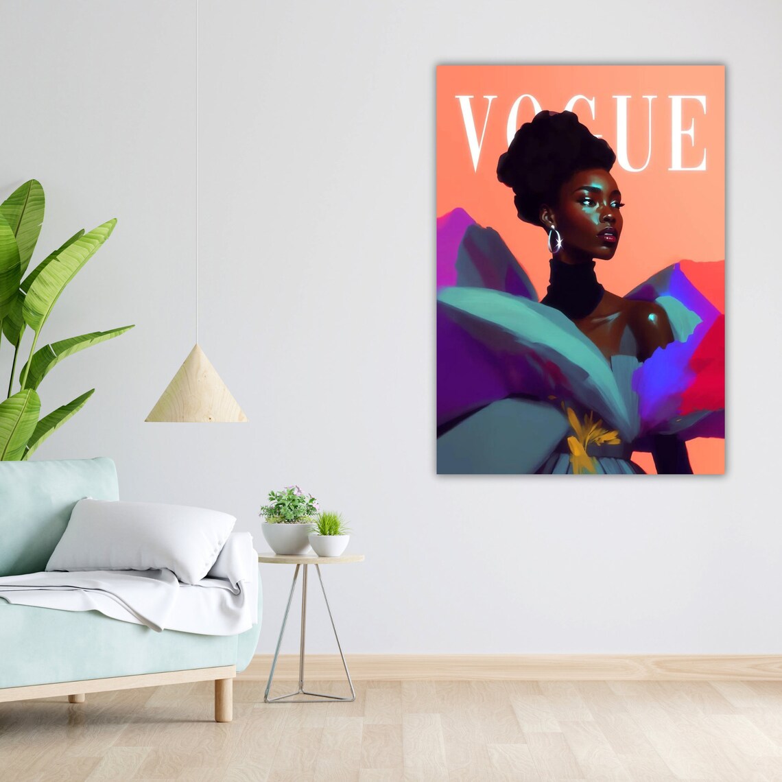 Vogue Style Fashion Woman Bold Colorful Portrait Glamour Poster - Image 4