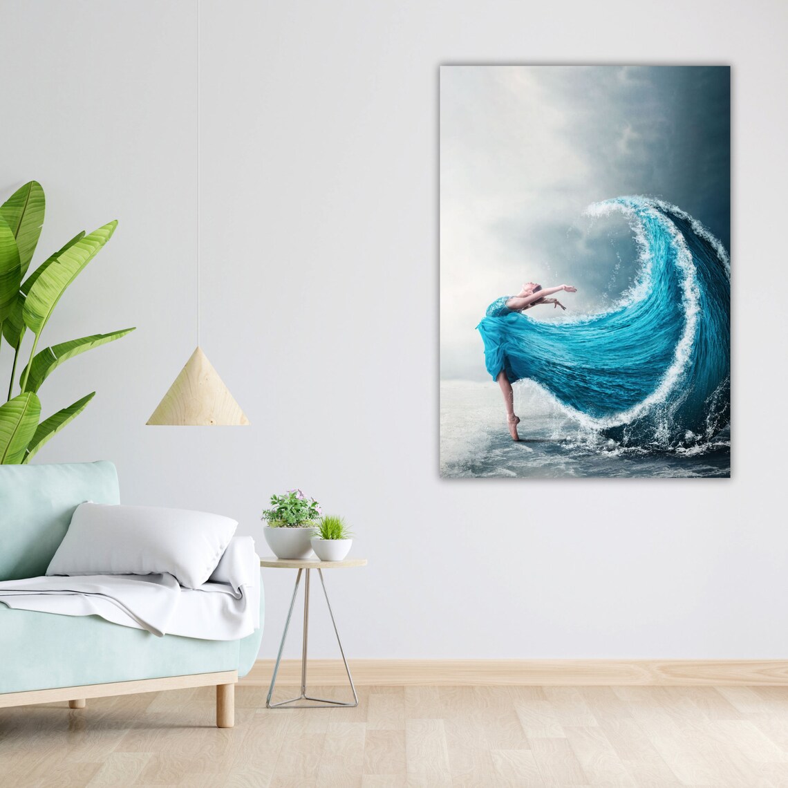 Dance With The Waves Art Print Ocean Waves Wall Decor Beach House Decoration Nautical Print Coastal Art Sea Lover Gift - Image 4