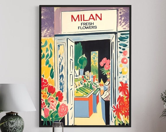 Flower Market Botanical Vintage Decor, Matisse