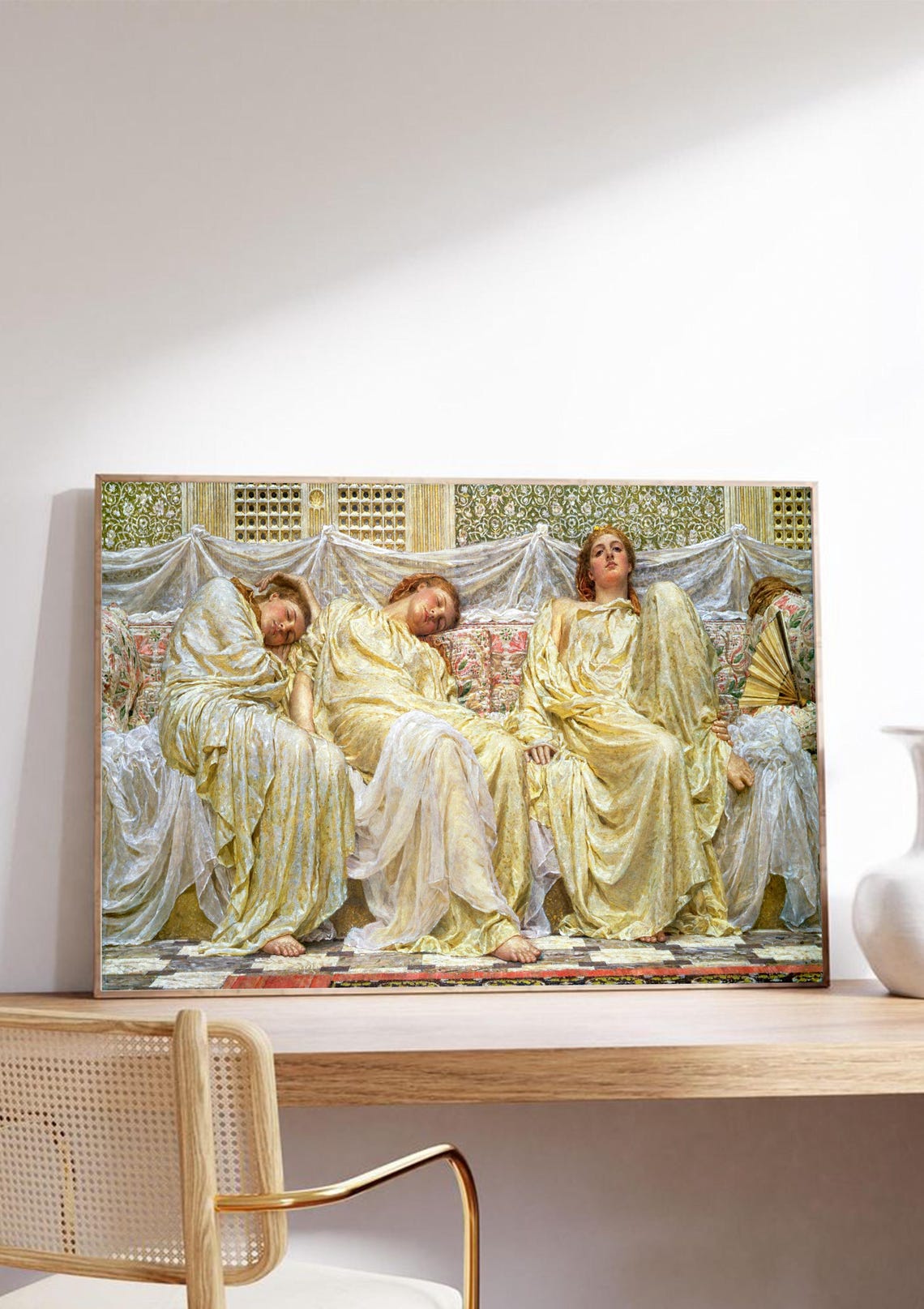 Albert Joseph Moore Dreamers Art Print - Image 4