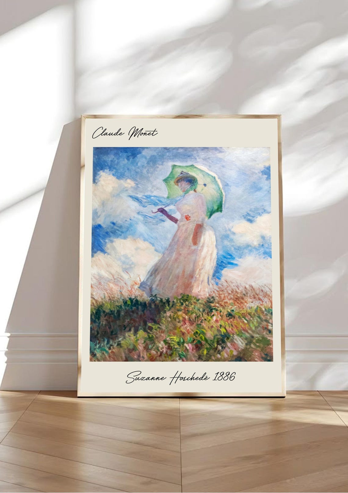 Claude Monet Suzanne Hosched, Vintage Painting - Image 3