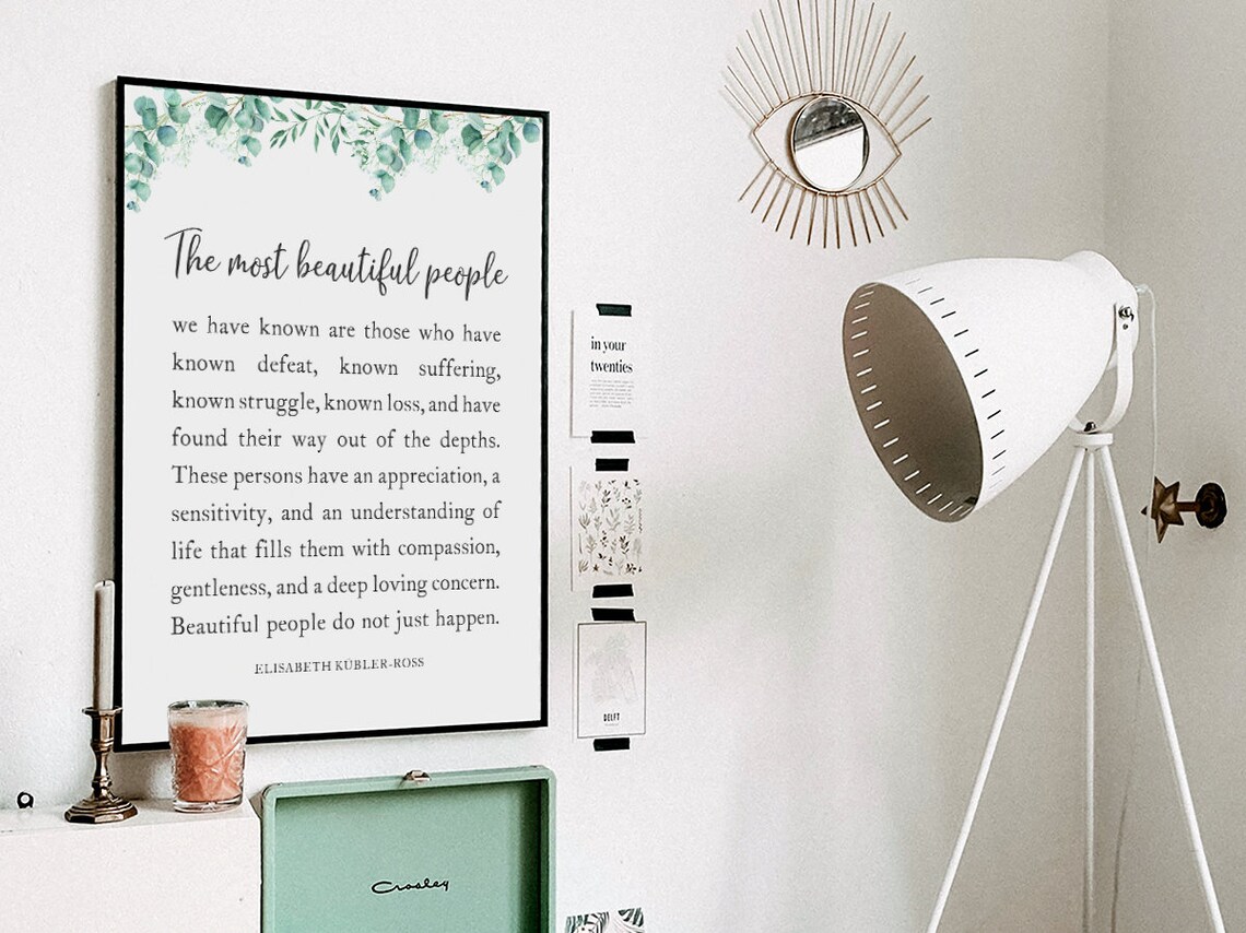 The Most Beautiful People Quote Typography Art Print - Image 3