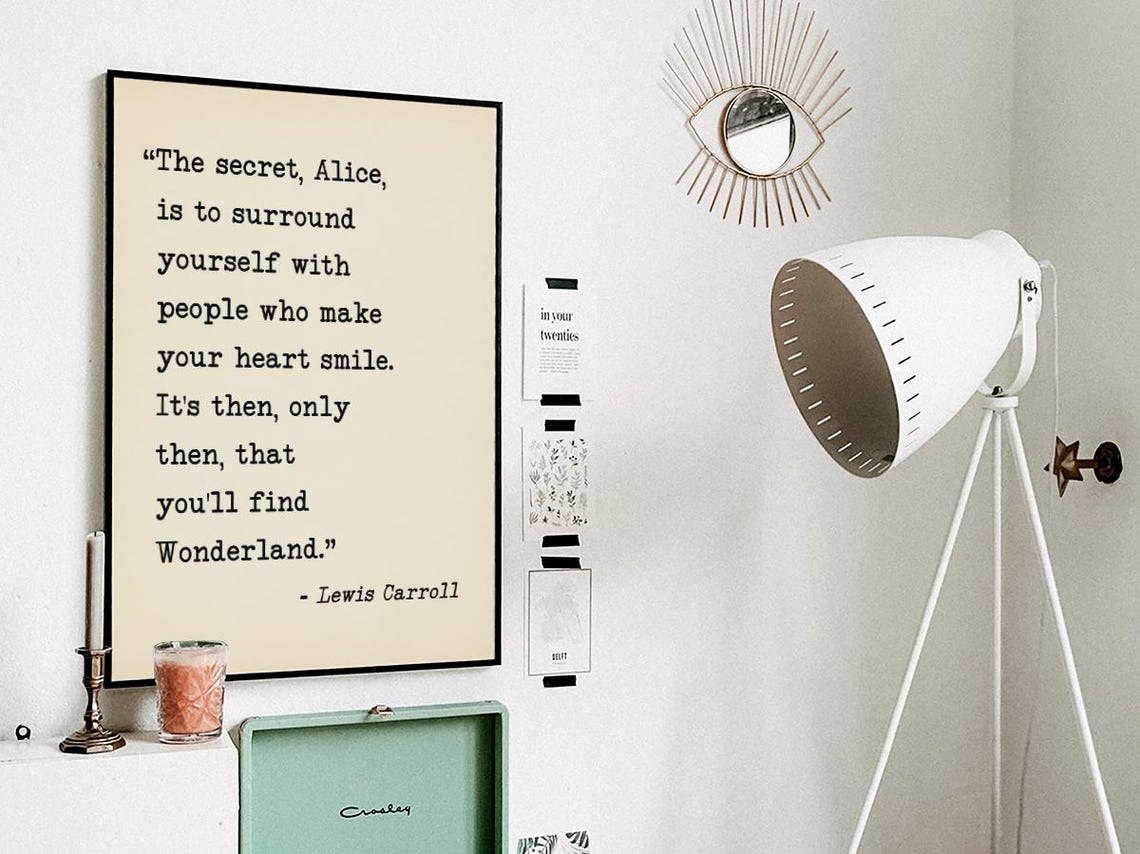 Alice In Wonderland Nursery Decor Wall Art Print - Image 3
