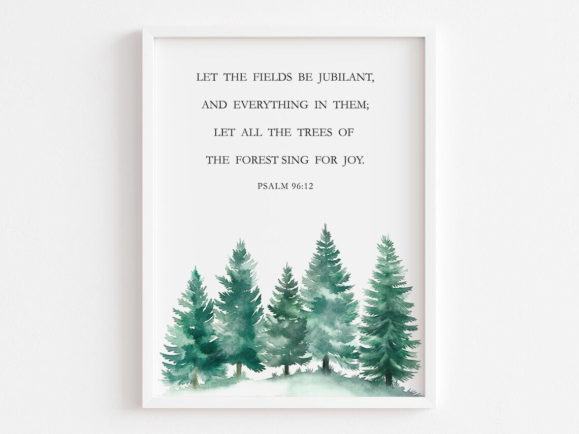 The Lord Is My Light Psalm 27:1, Pine Tree Scripture