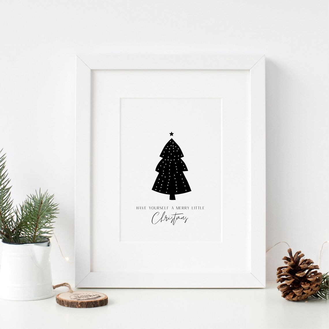 Christmas Minimalist Poster Print, Nordic Scandi - Image 2