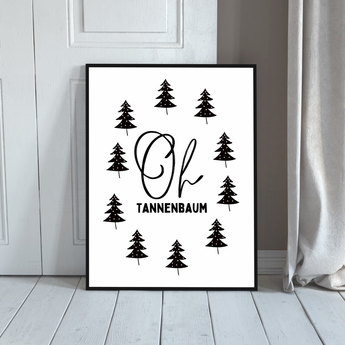 Christmas Tree Decorative Poster, Christmas Time - Image 4
