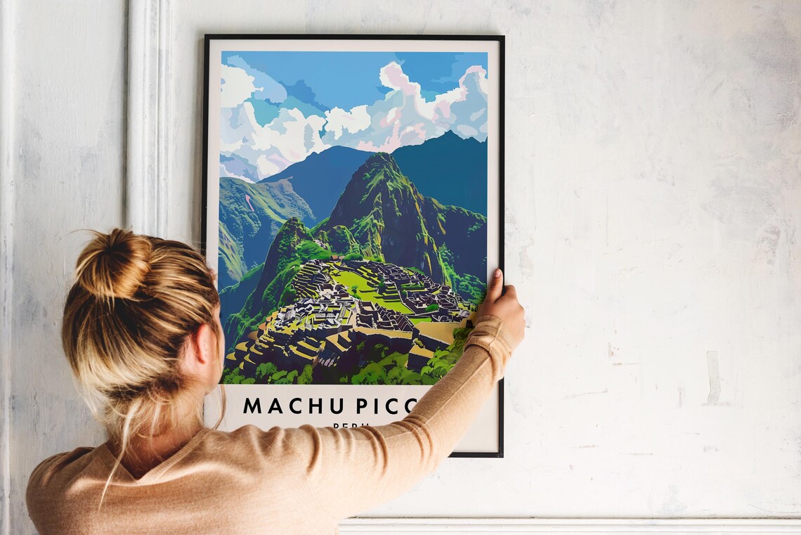 Machu Picchu Travel Poster, South America Landmark - Image 2