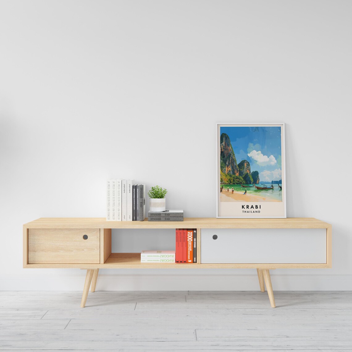 Krabi Travel Print Wall Art Krabi Krabi Print Krabi Poster Thailand Gift Art Thailand Travel Art Thailand Gift - Image 2