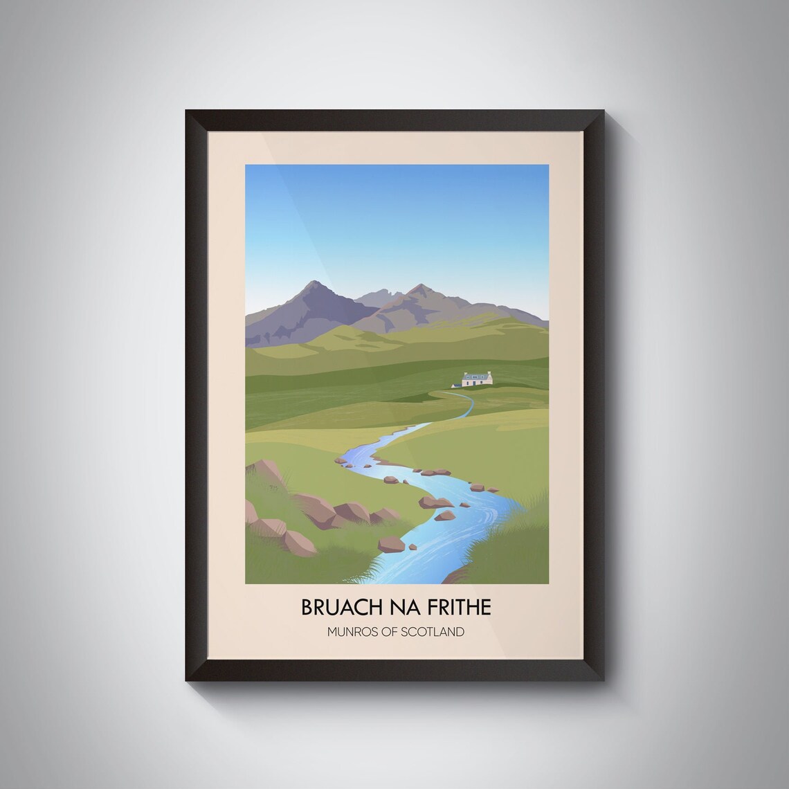 Bruach na Frithe Isle of Skye Munros of Scotland Ridge Poster