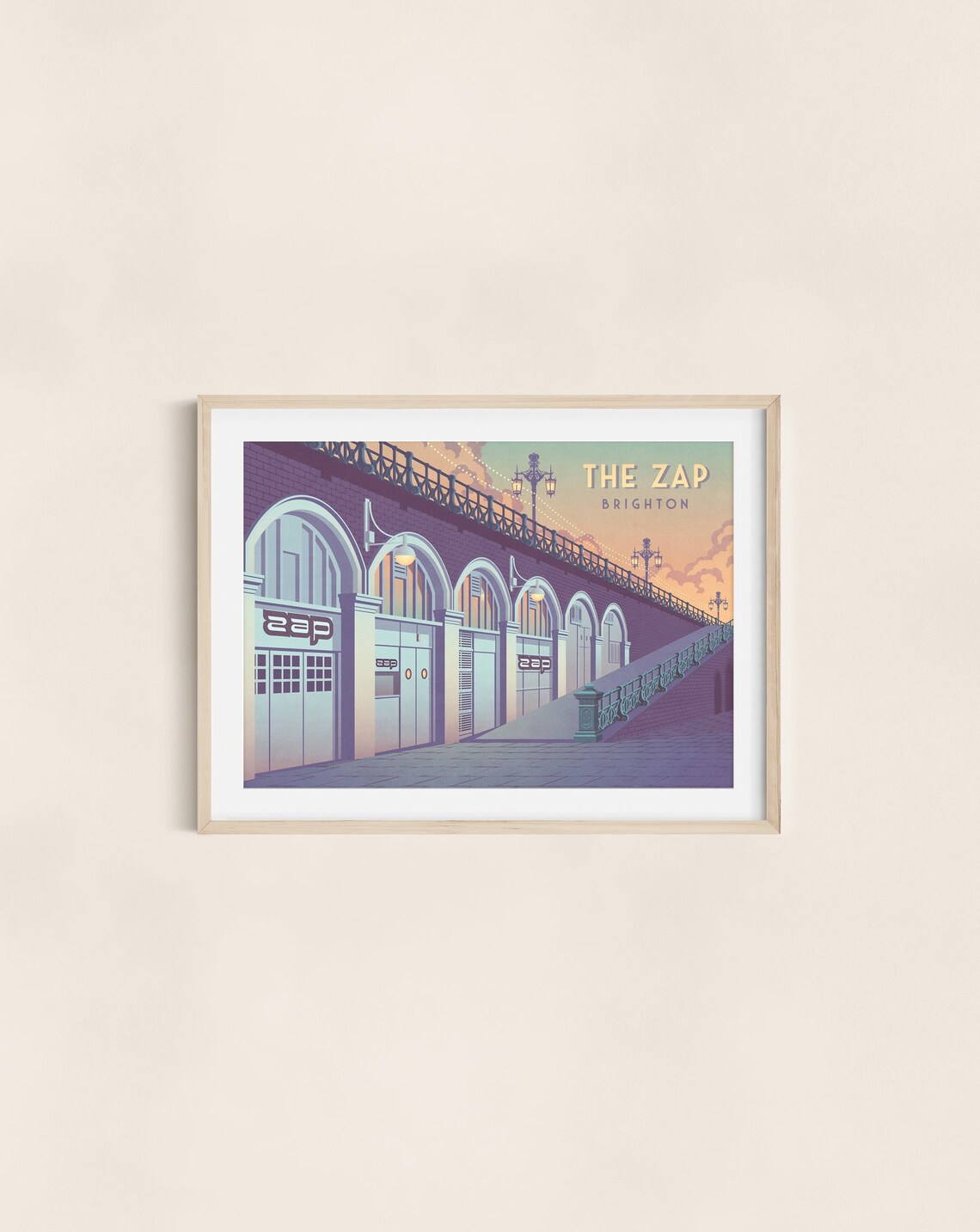 The Zap Nightclub Brighton Retro Travel Poster - Image 3