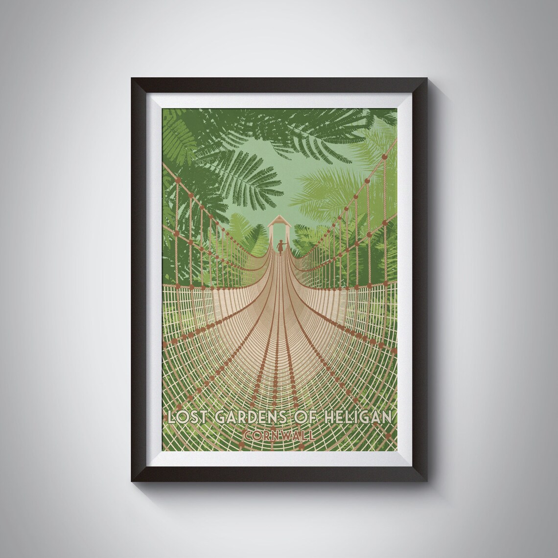 Lost Gardens Of Heligan Cornwall Travel Poster