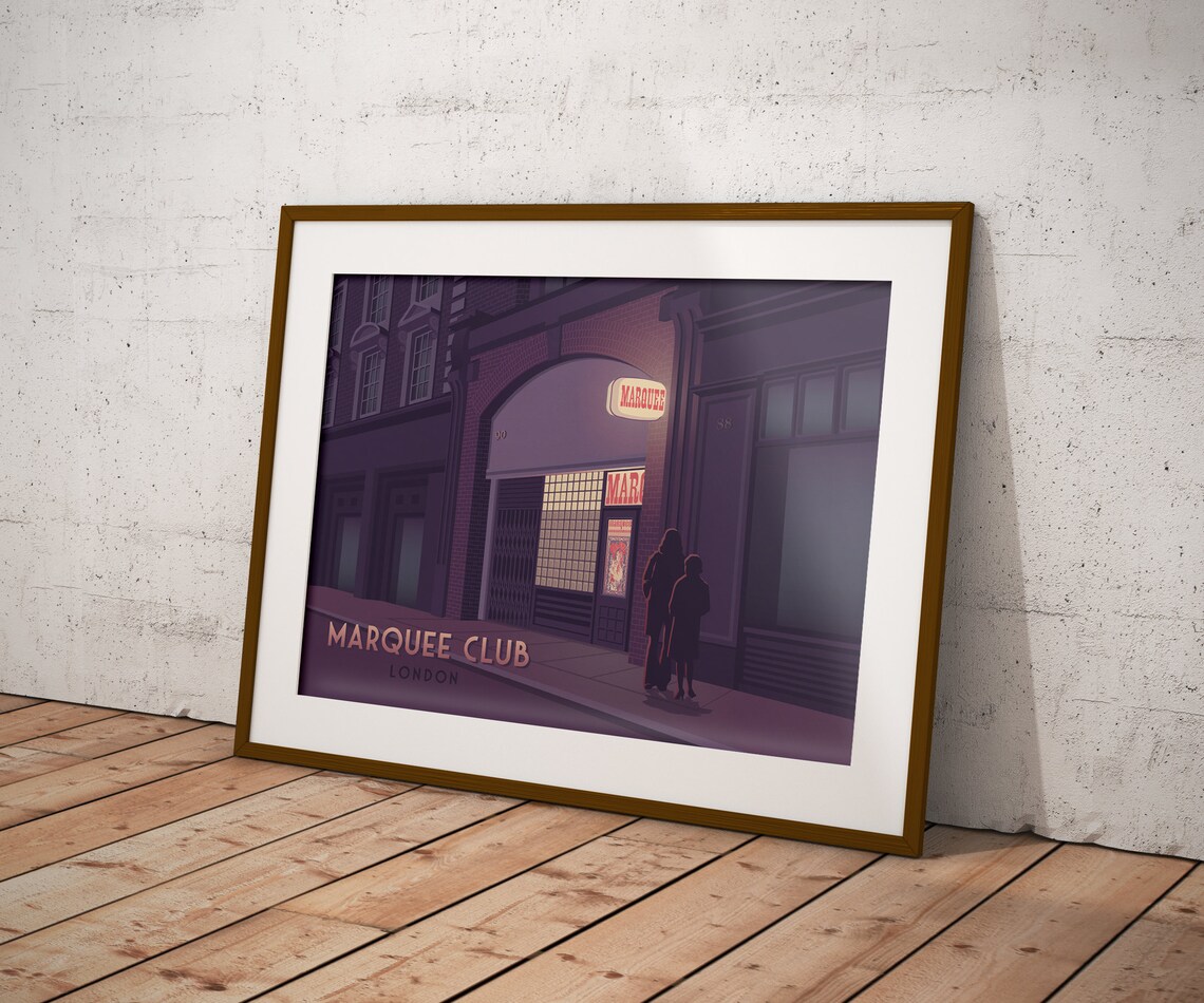 Marquee Club Wardour Street London Travel Poster - Image 3