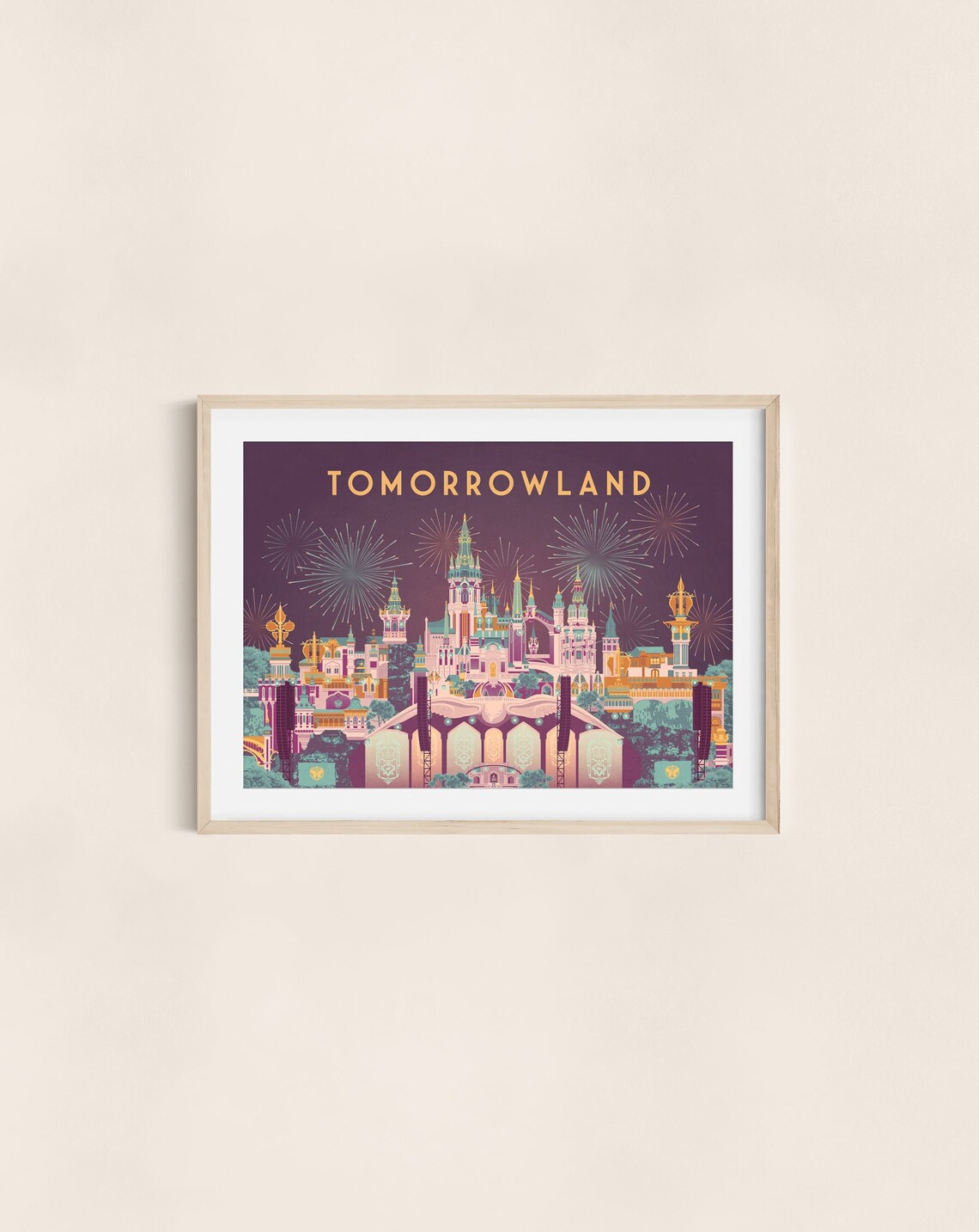 Tomorrowland 2023 Vintage Travel Poster Print - Image 3