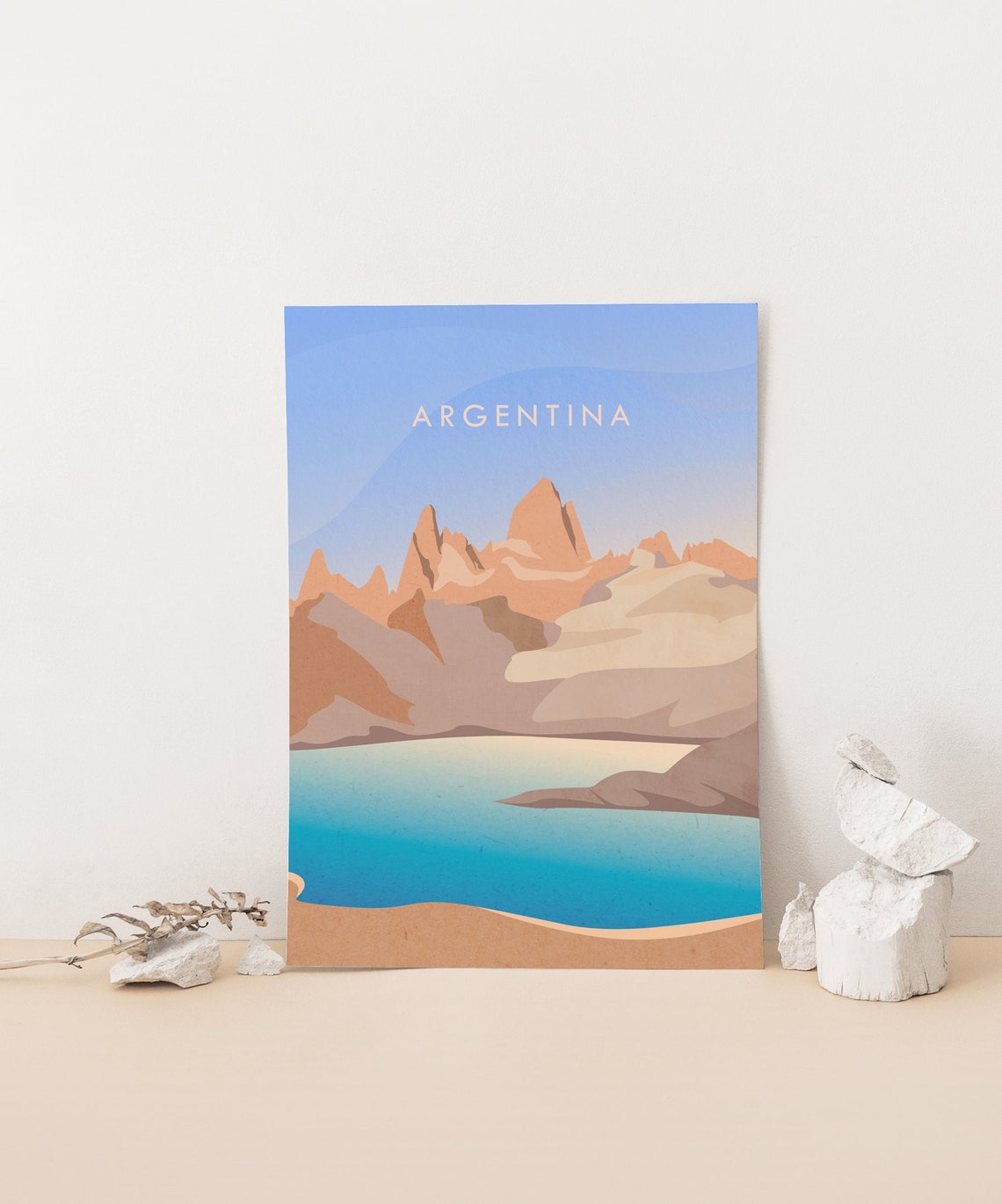 Argentina Patagonia Mount Fitz Roy Glacial Lake Peaks Poster - Image 4