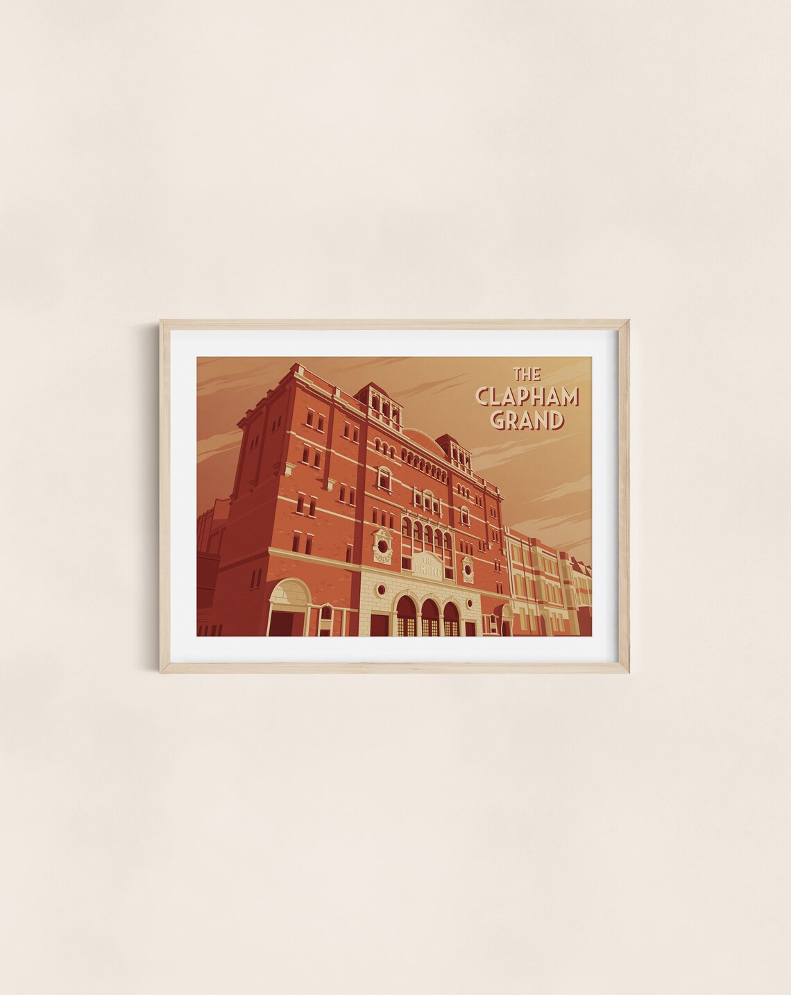 Clapham Grand London Vintage Travel Poster Print - Image 3