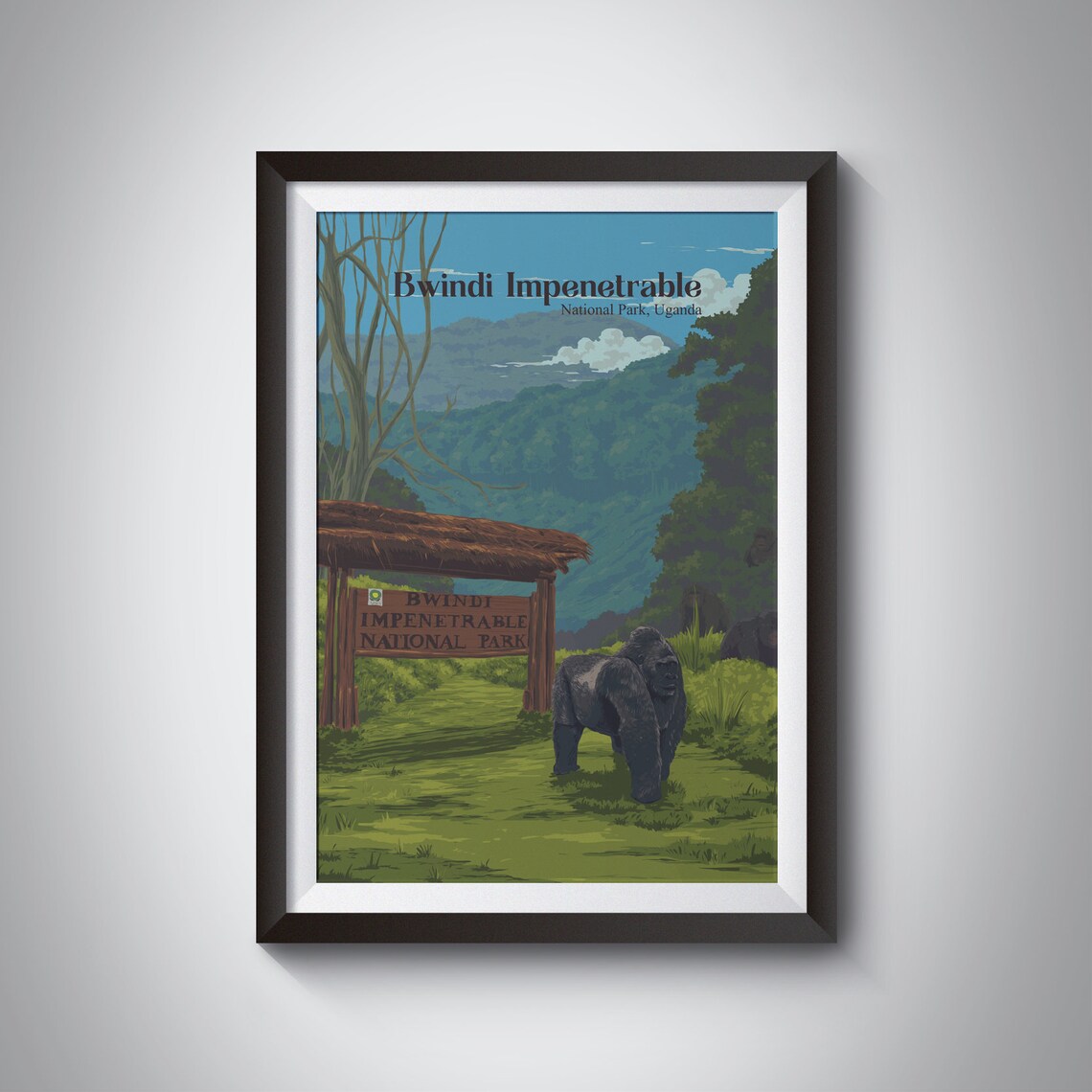 Bwindi Impenetrable Forest, Uganda Travel Poster Print