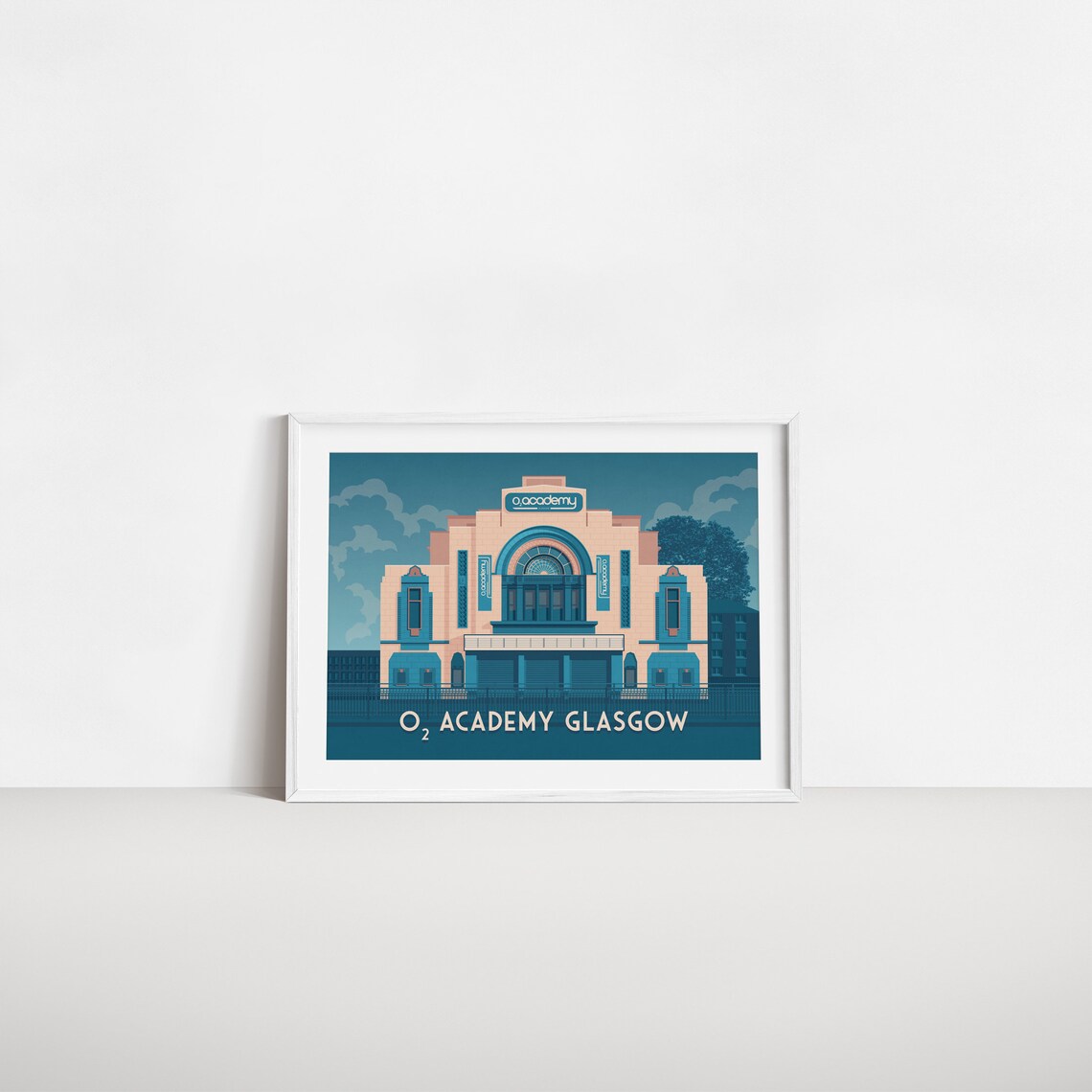 O2 Academy Glasgow Retro Travel Poster Print - Image 2