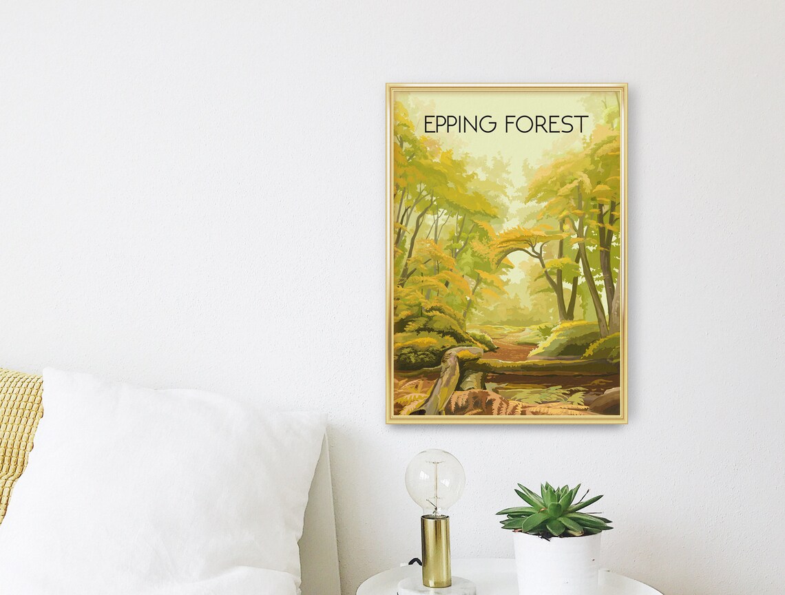 Epping Forest Vintage Travel Poster, Essex Landscape - Image 3