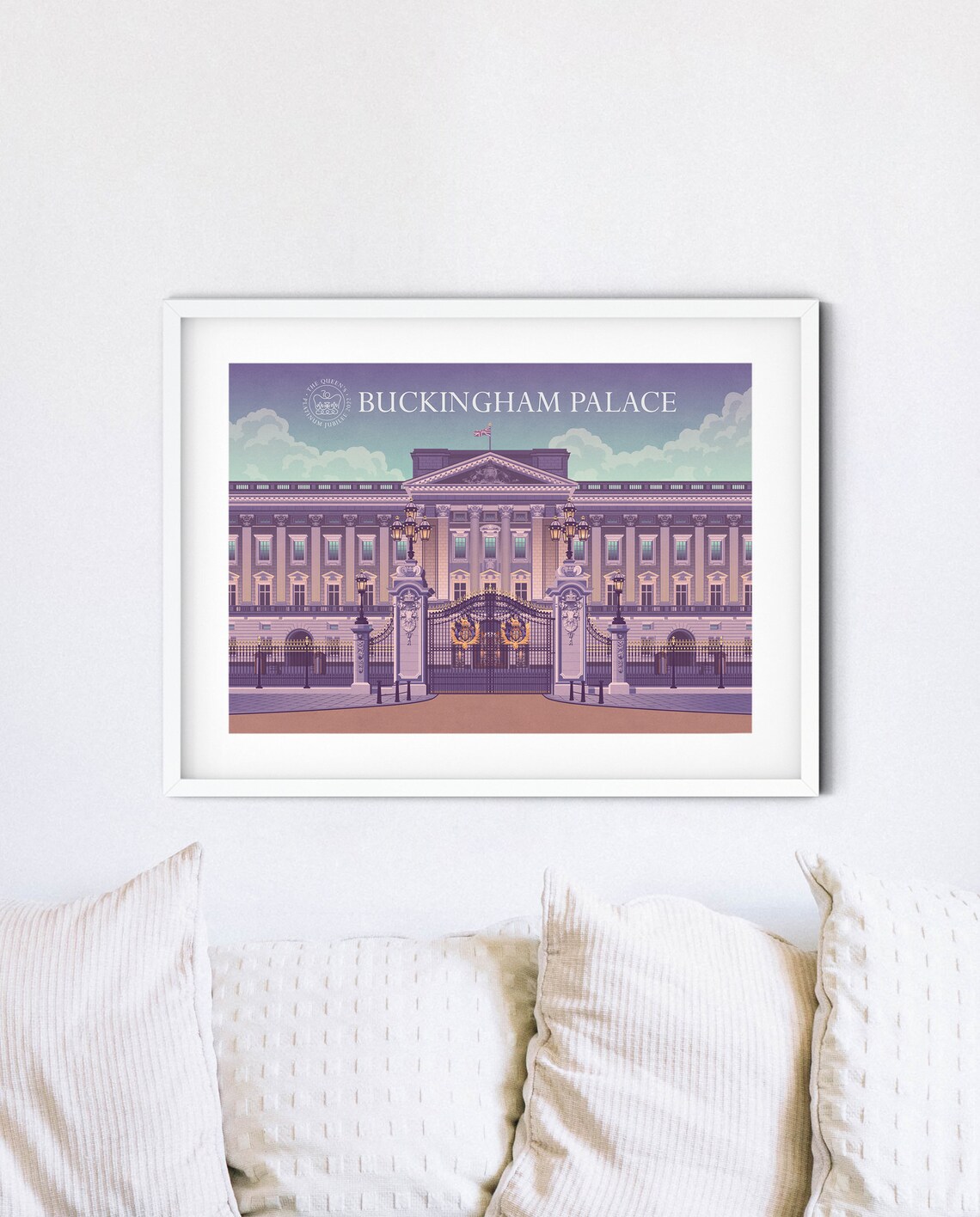 Queens Platinum Jubilee 2022 Buckingham Palace Poster - Image 4