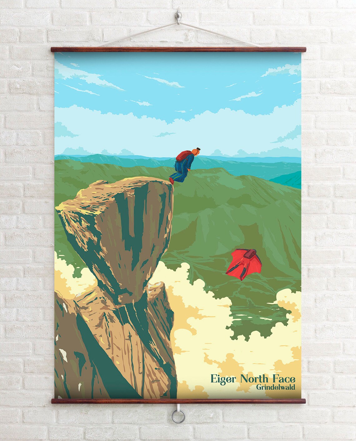 Eiger North Face Poster, Grindelwald Swiss Alps - Image 4