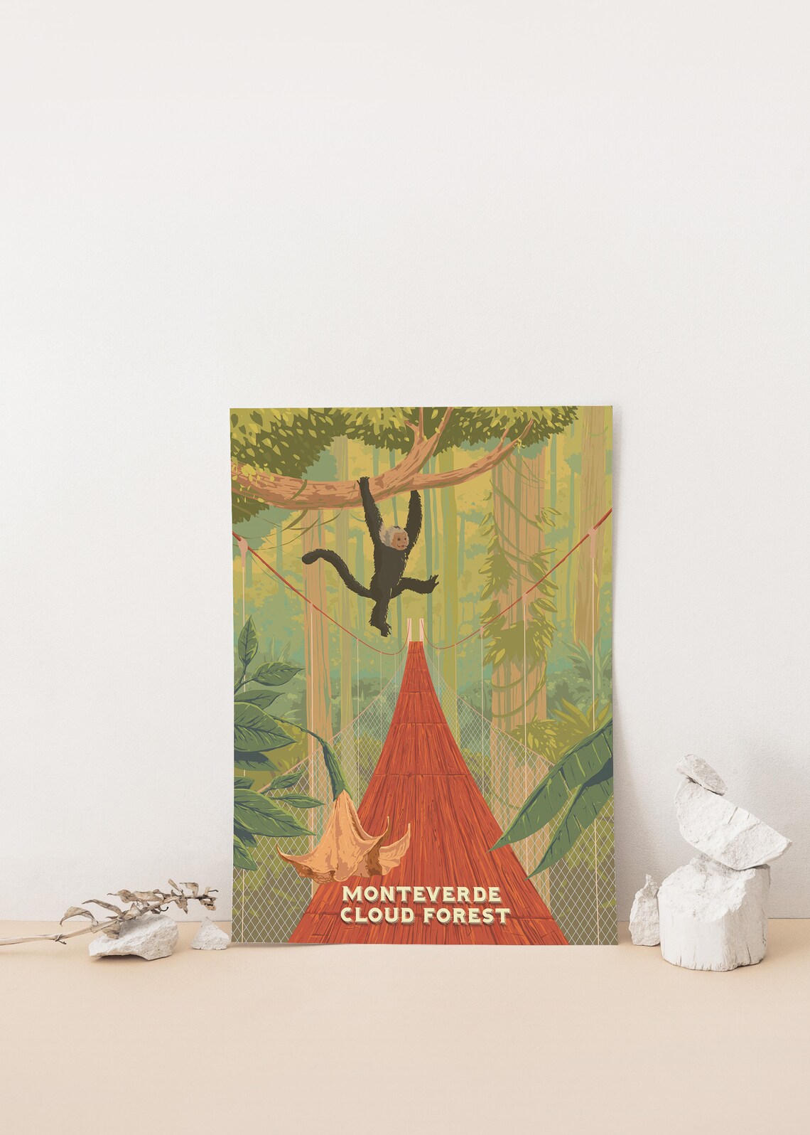 Monteverde Cloud Forest Costa Rica Travel Poster - Image 4