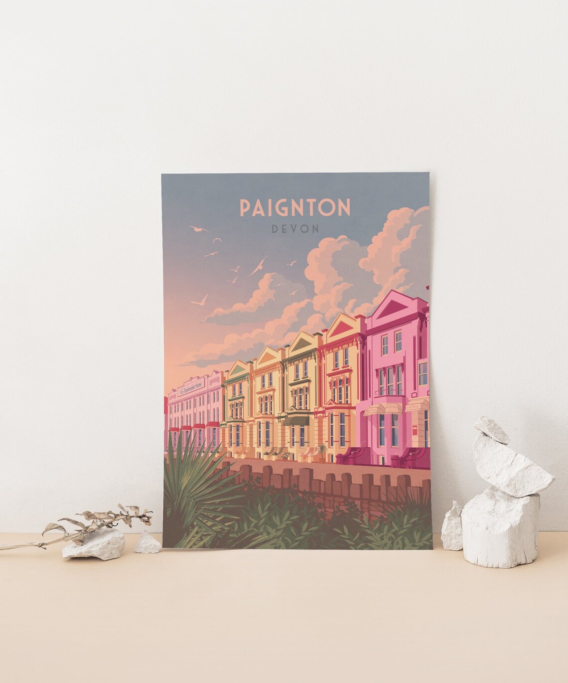 Paignton Devon Travel Poster, English Riviera Print - Image 4